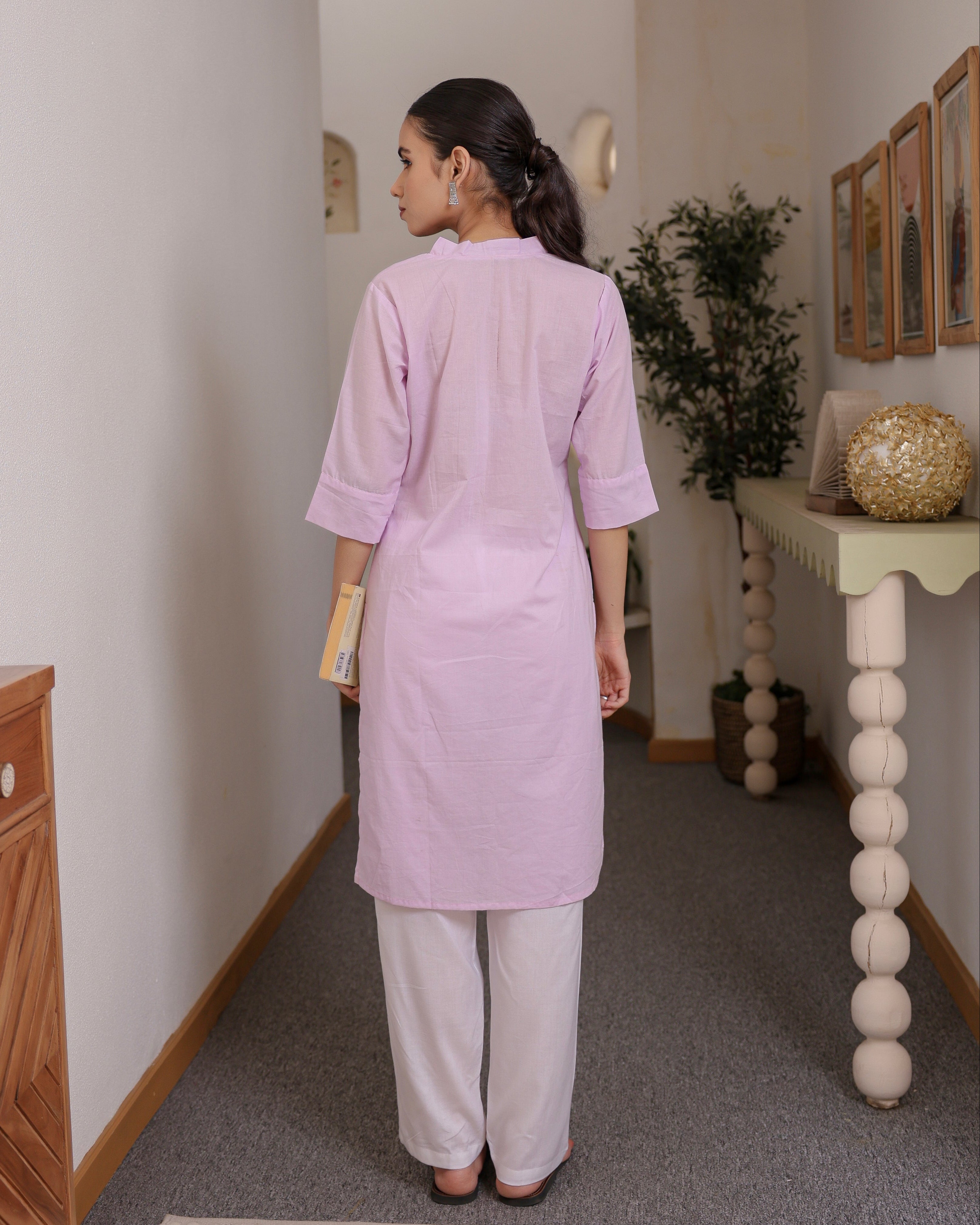 Florence Lavender Workwear Kurta Set