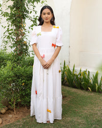 Cindrella White Bow Dress
