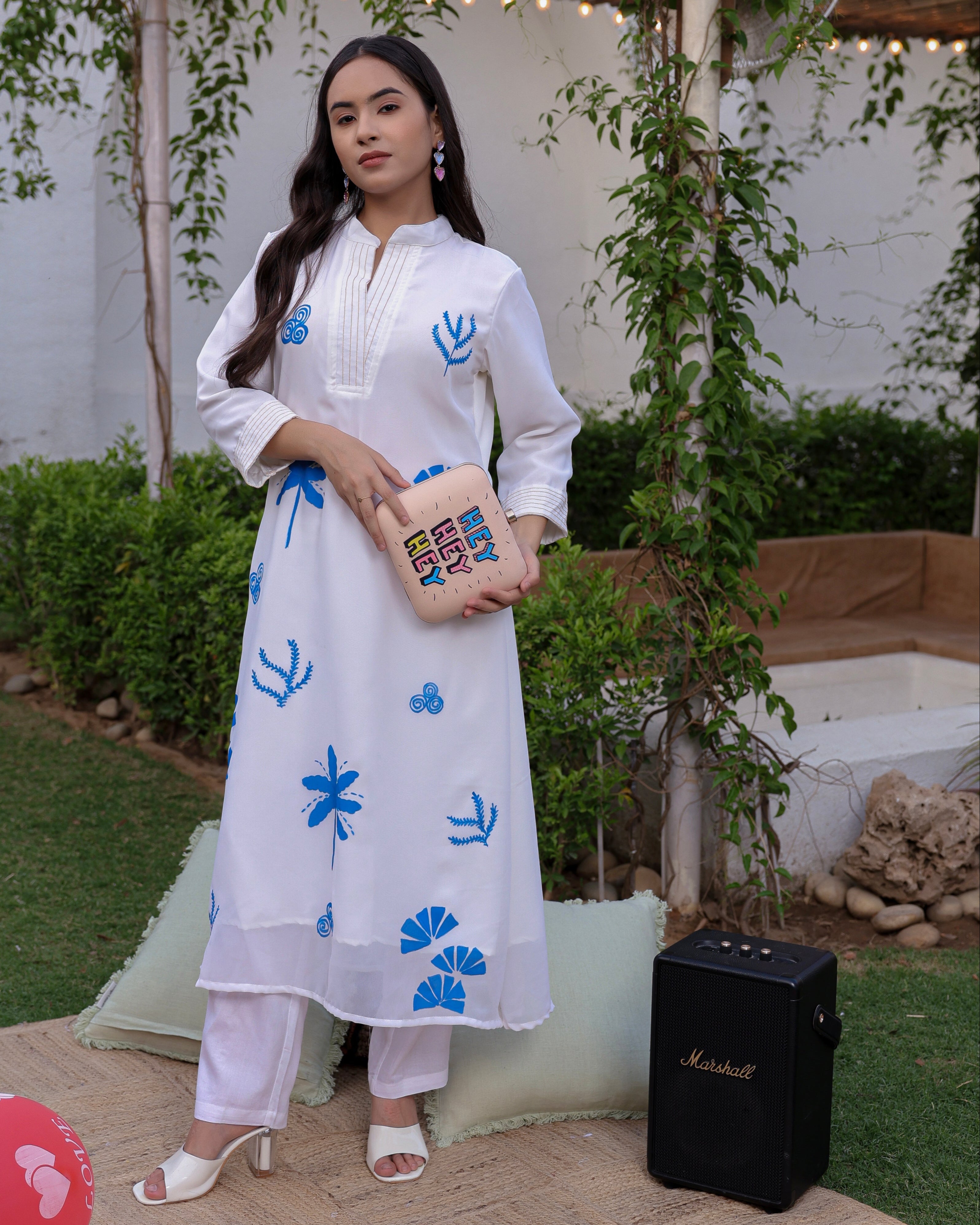 Jasmine White Kurta Set