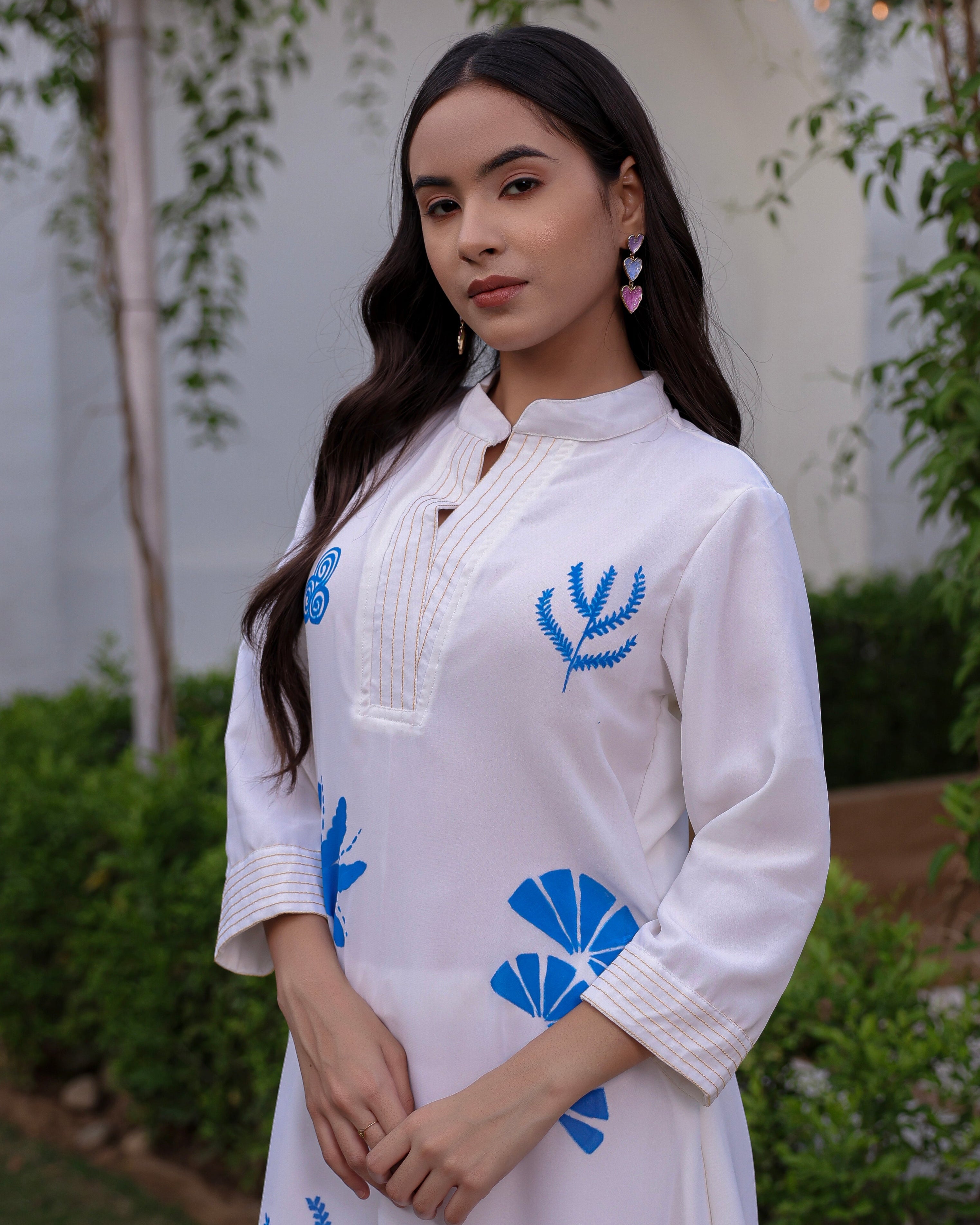 Jasmine White Kurta Set