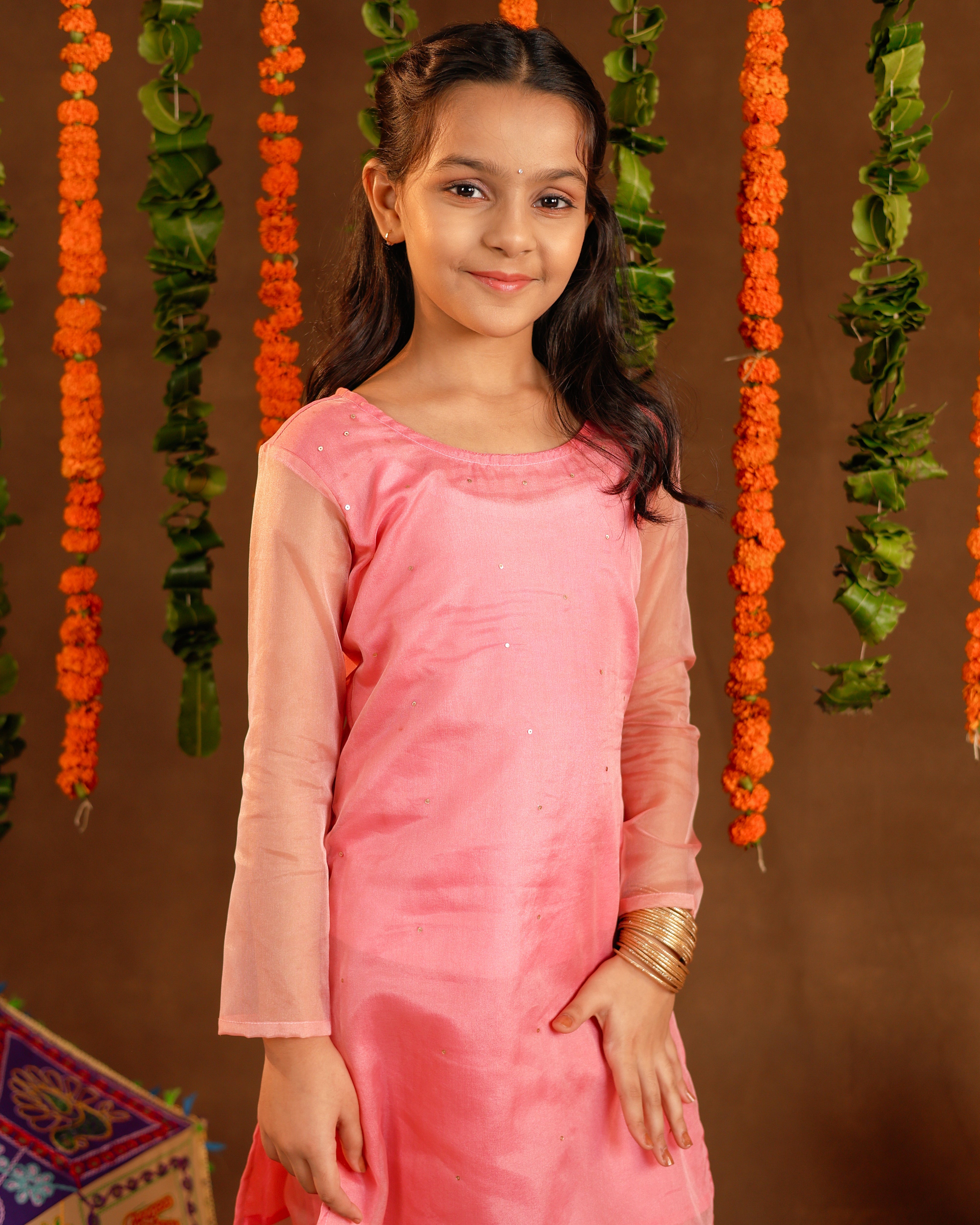 Kids Aalia Pink Suit Set