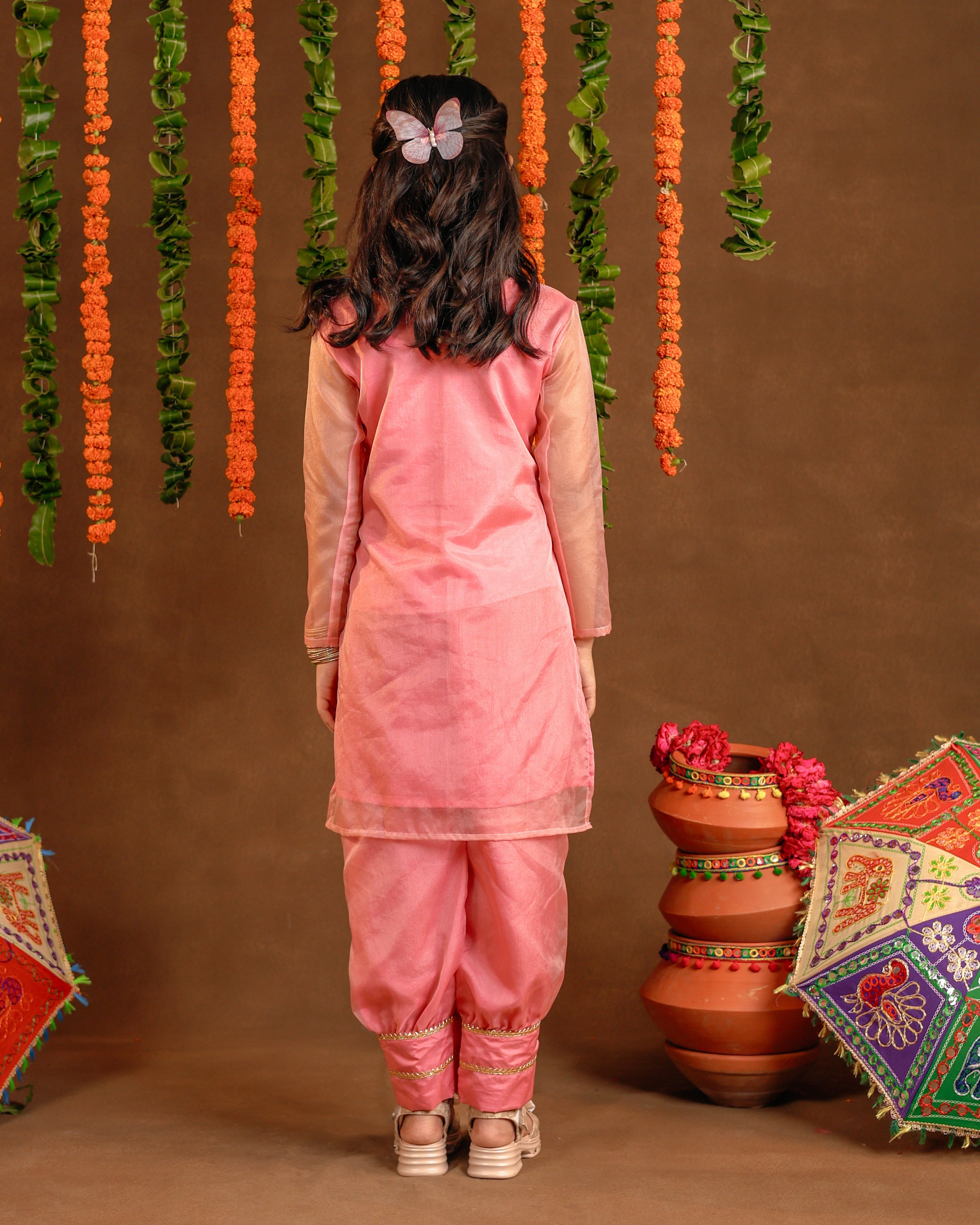 Kids Aalia Pink Suit Set