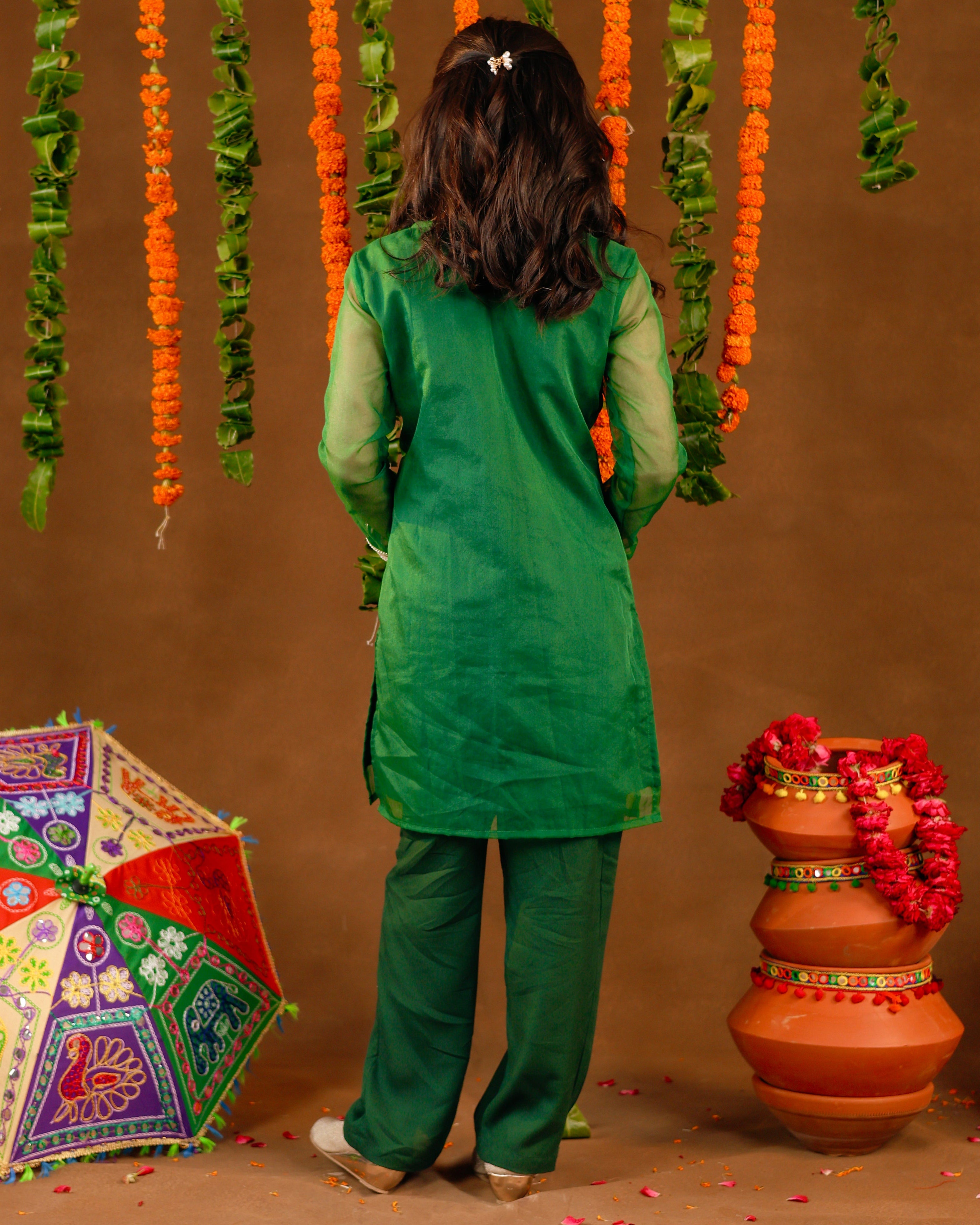 Green Hariyali Noor Suit Set