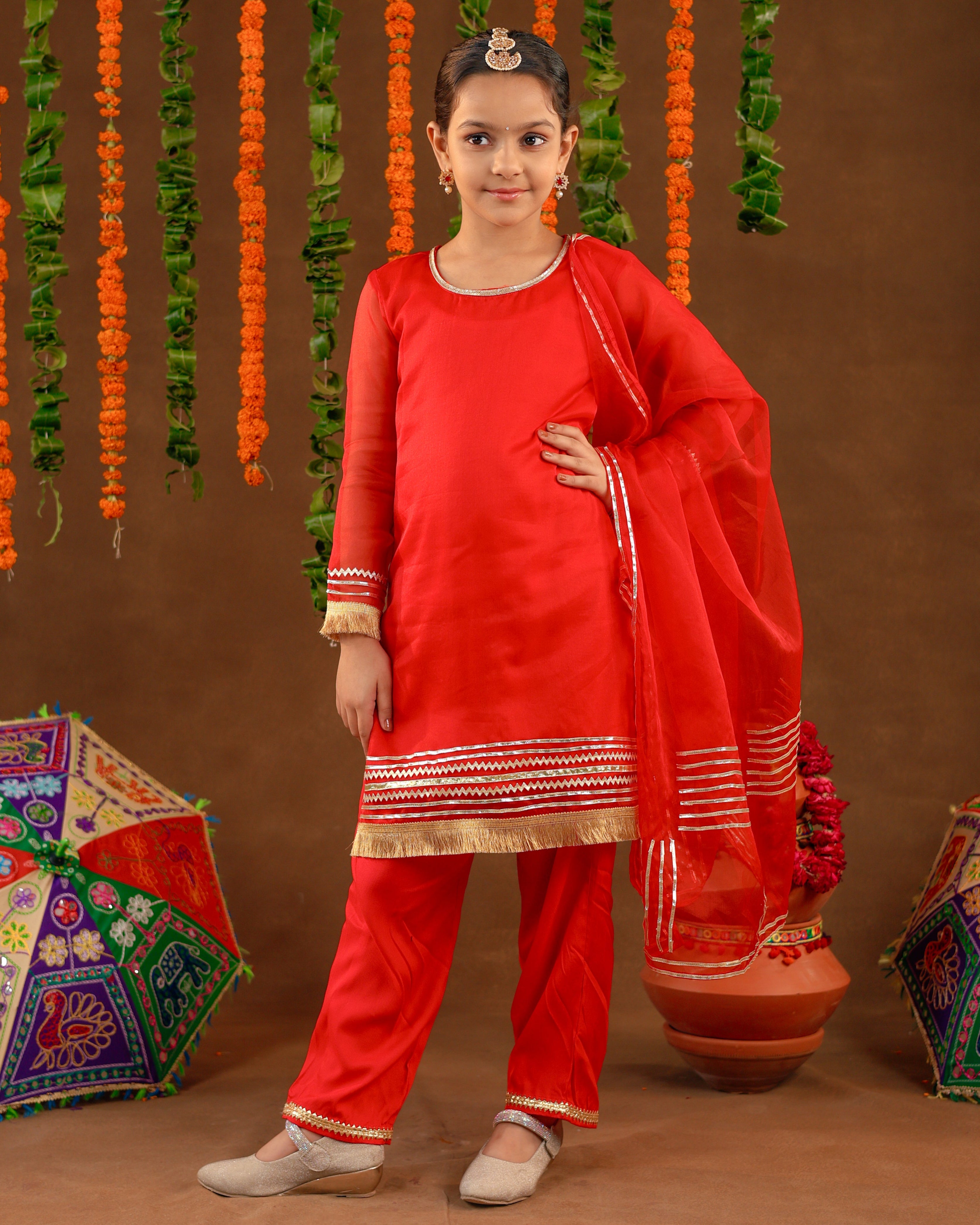 Red Rangrez Suit Set