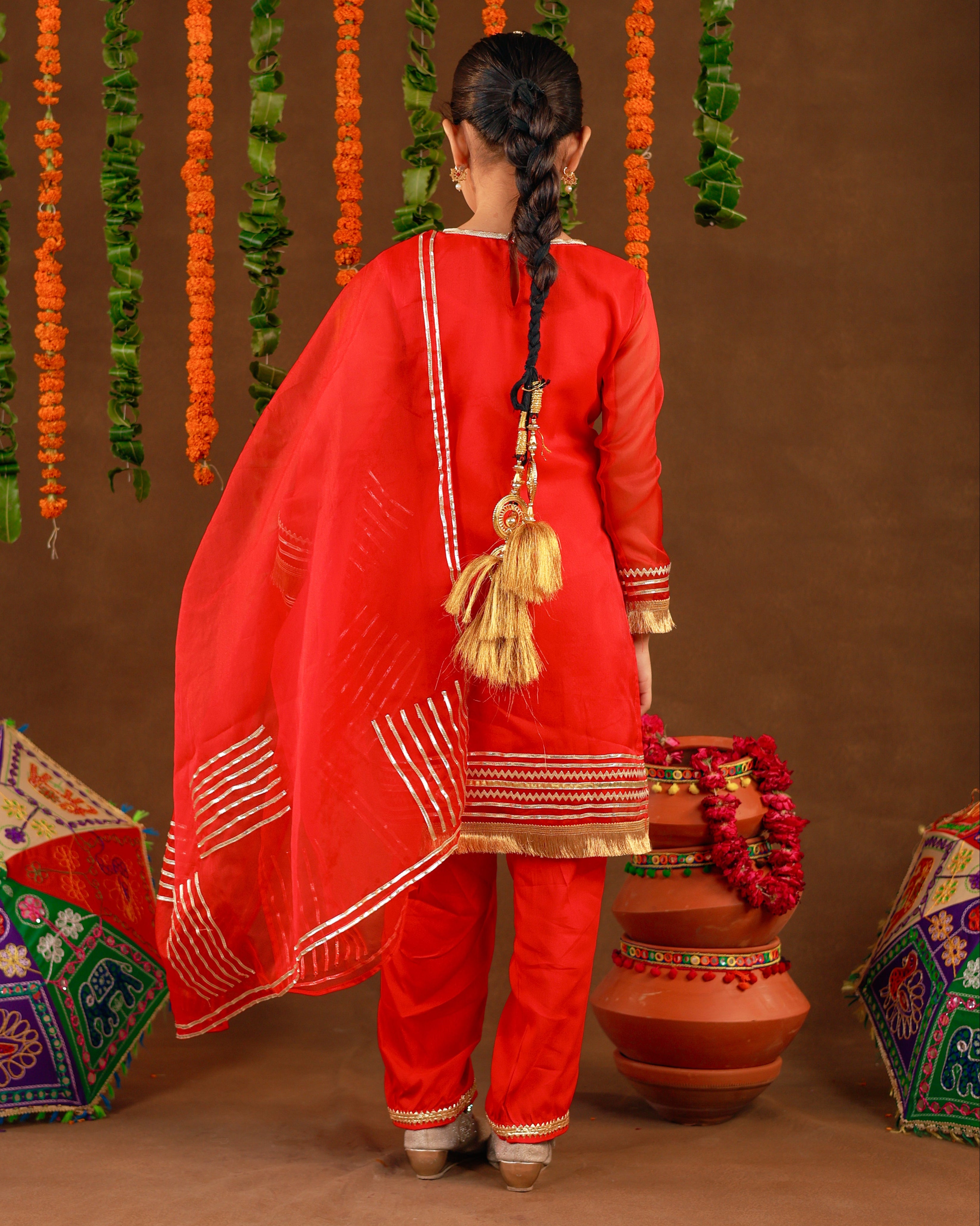Red Rangrez Suit Set
