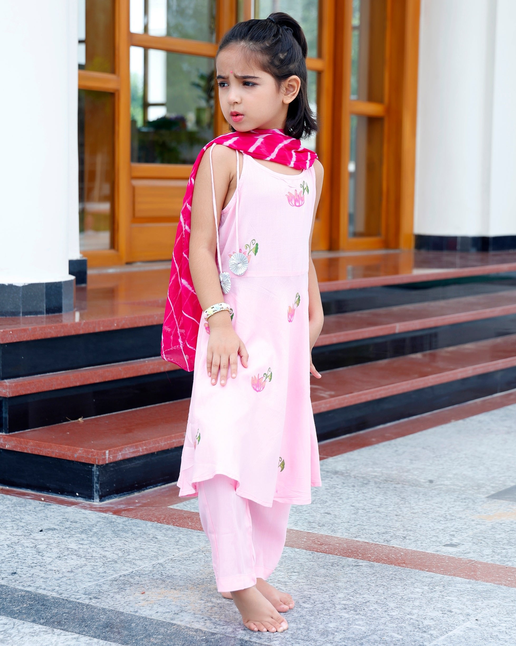 Kids Prig Pink Suit set