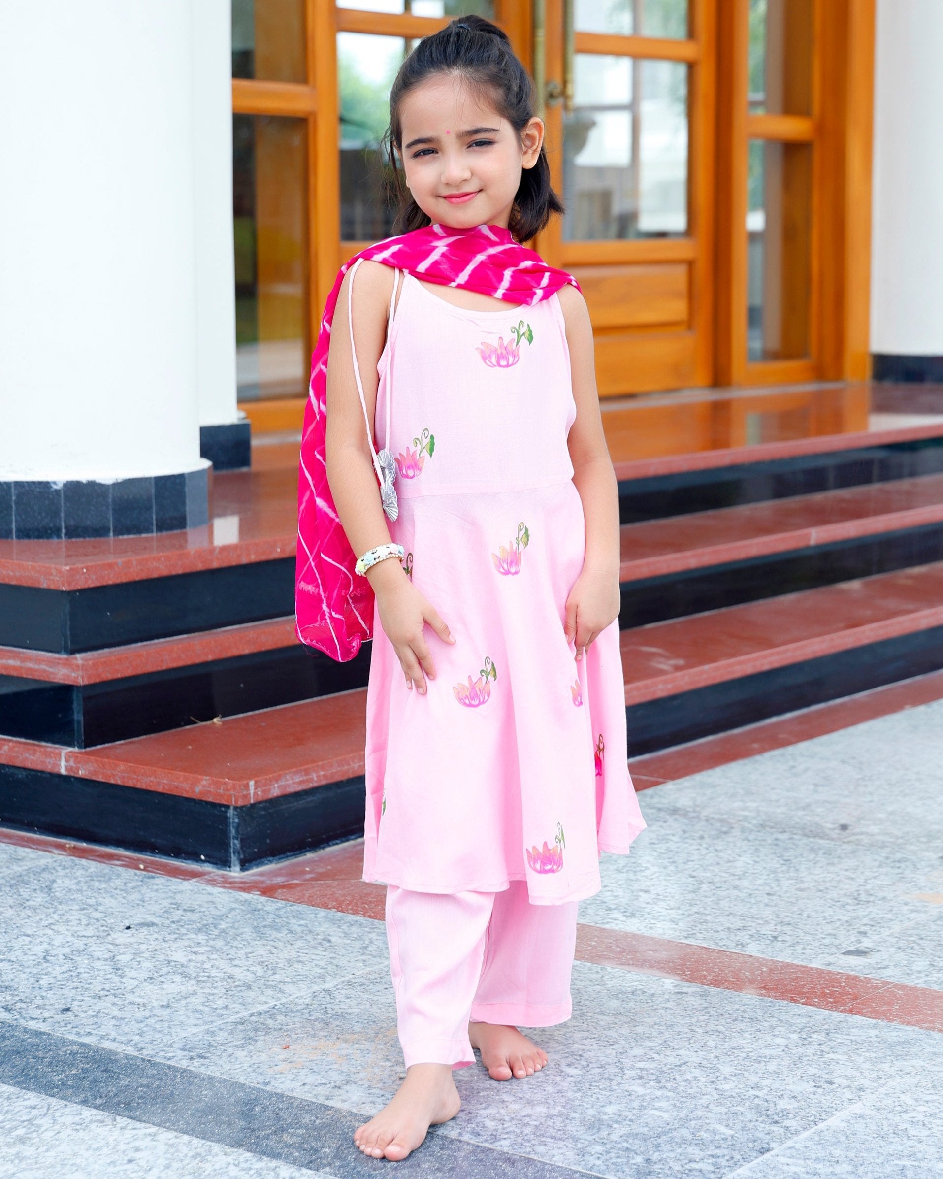 Kids Prig Pink Suit set