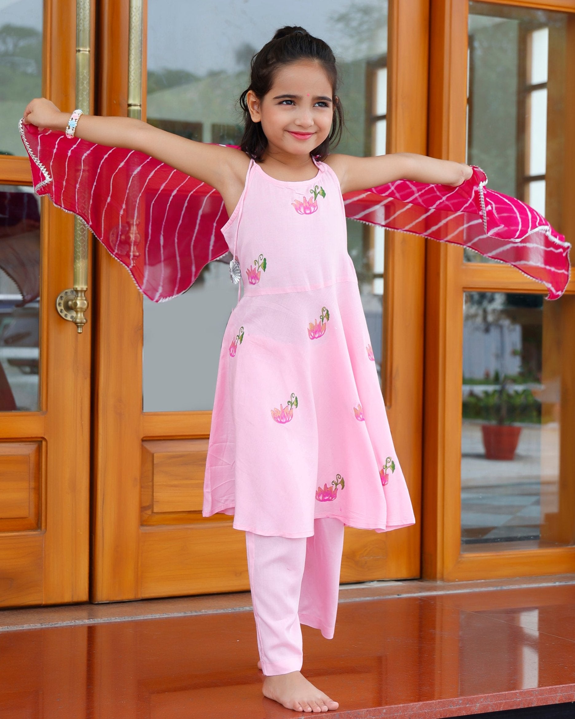 Kids Prig Pink Suit set