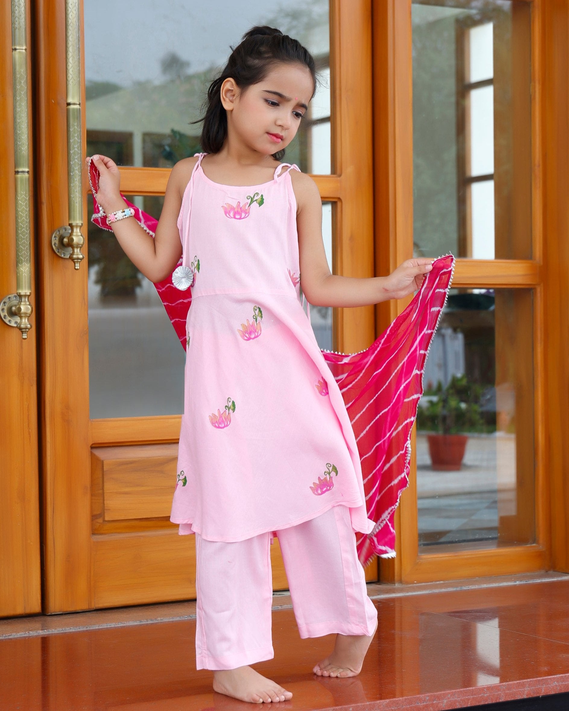 Kids Prig Pink Suit set