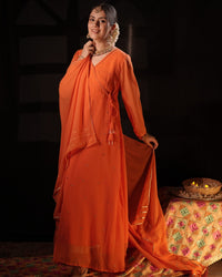 PEACH RANI ANARKALI SUIT SET