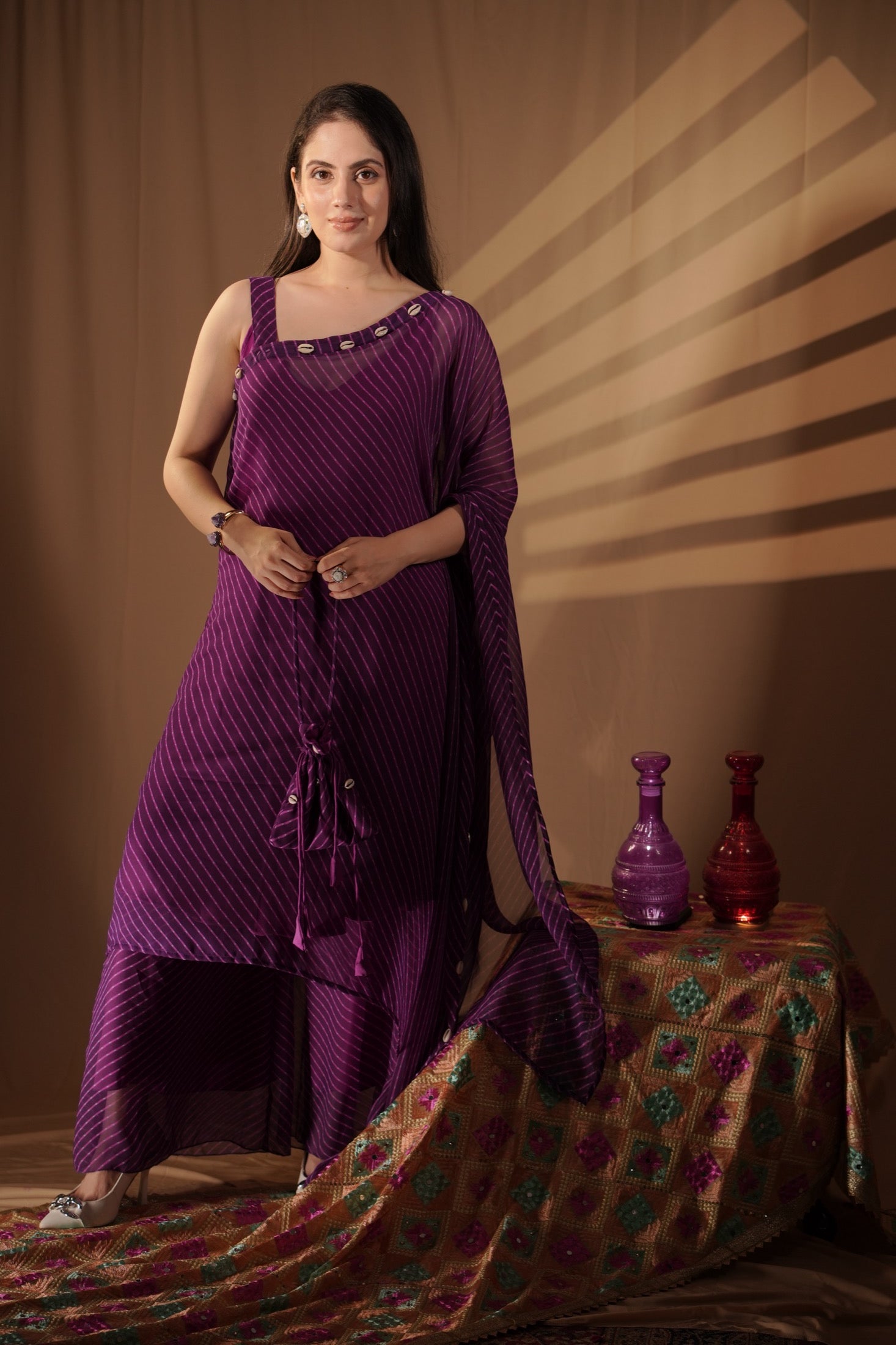 ROYAL PURPLE KAFTAN DRESS