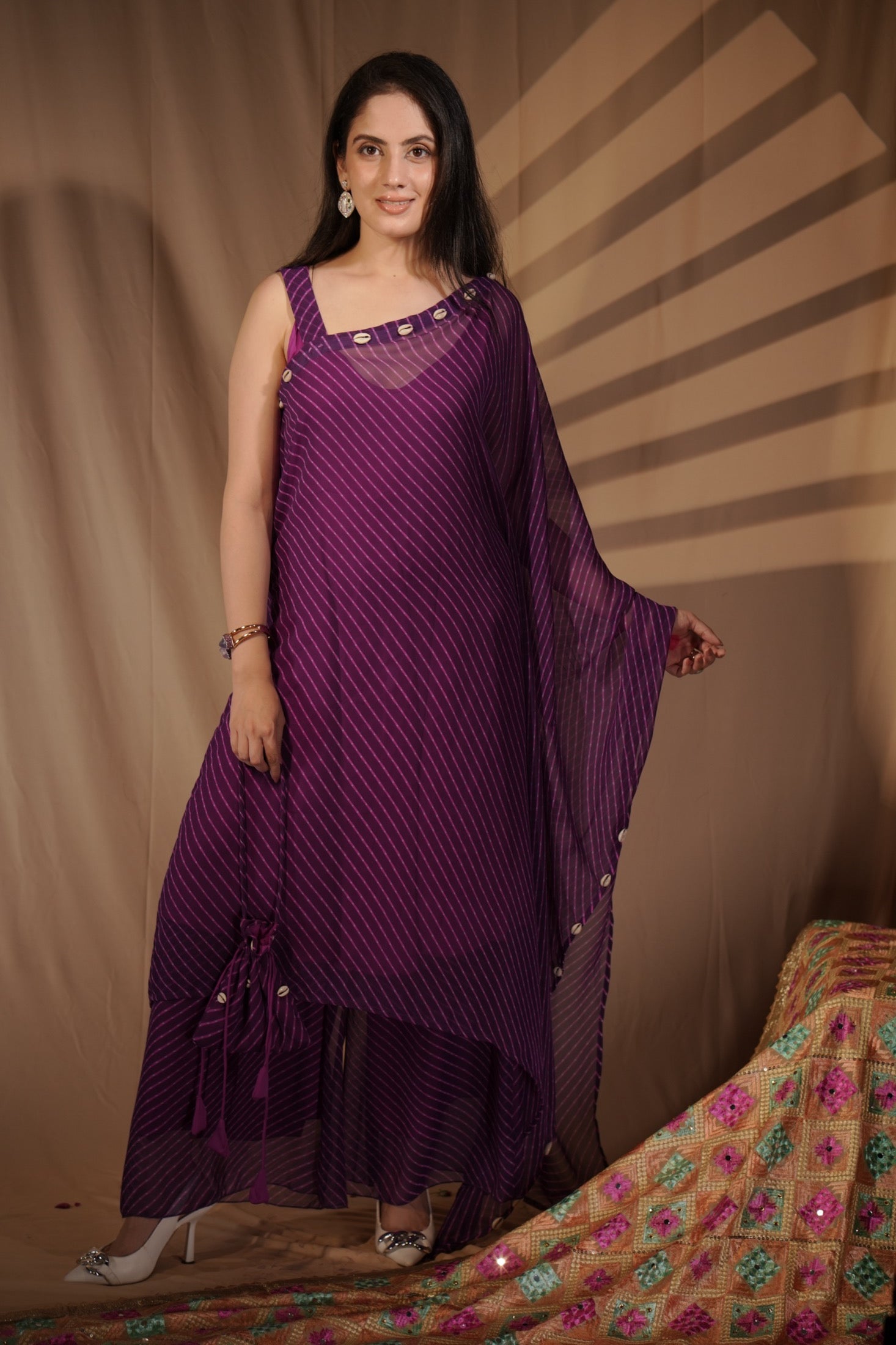 ROYAL PURPLE KAFTAN DRESS