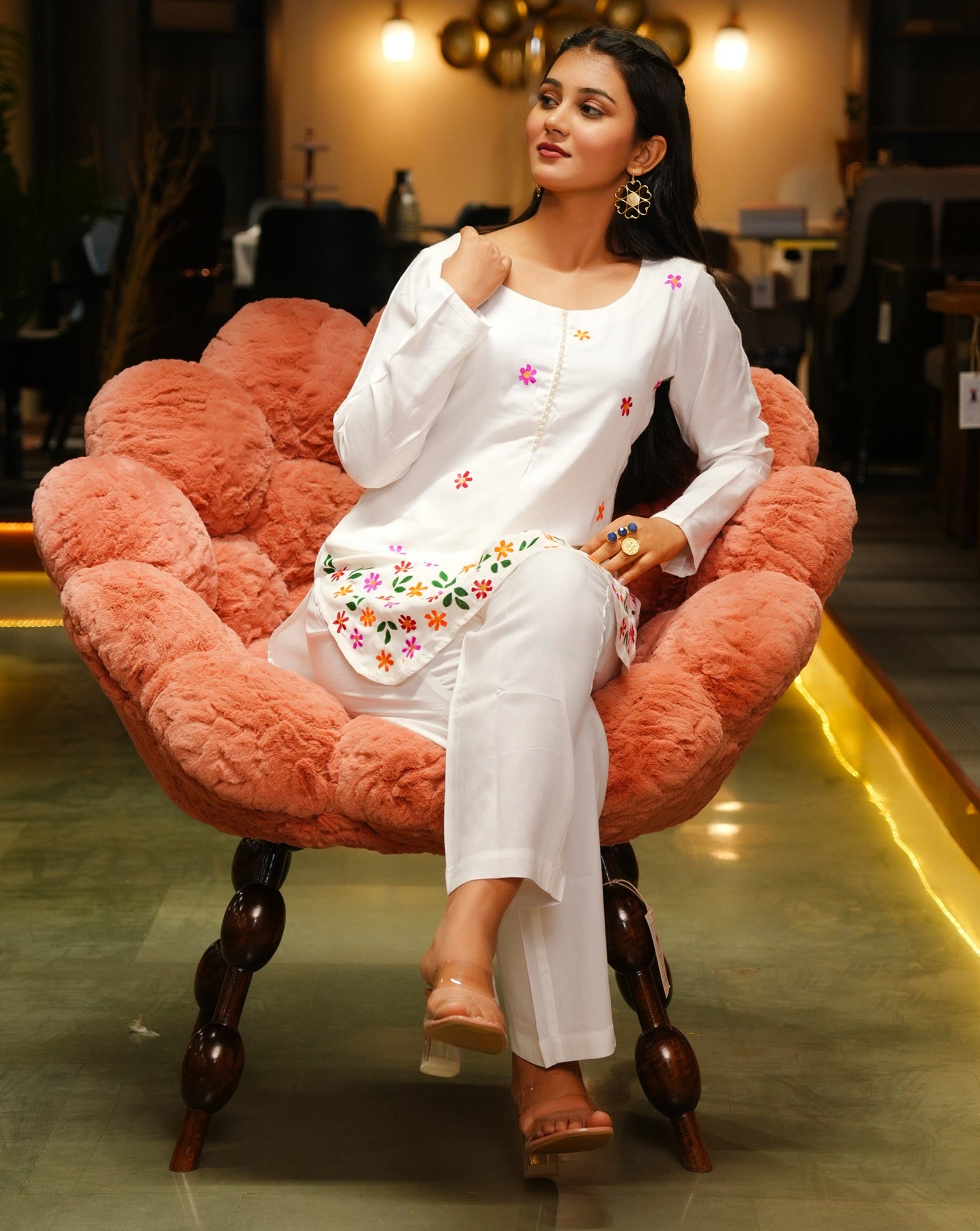 Mishty White Kurta Set