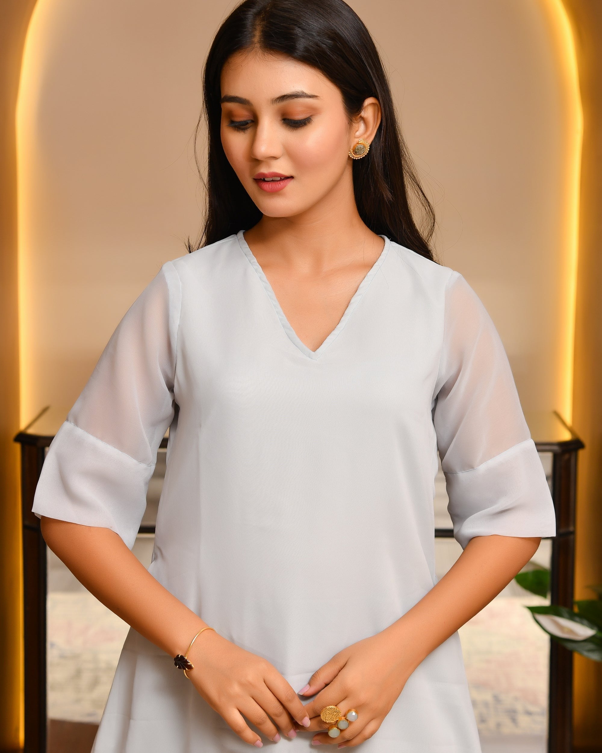 Daisy Gray Kurta Set