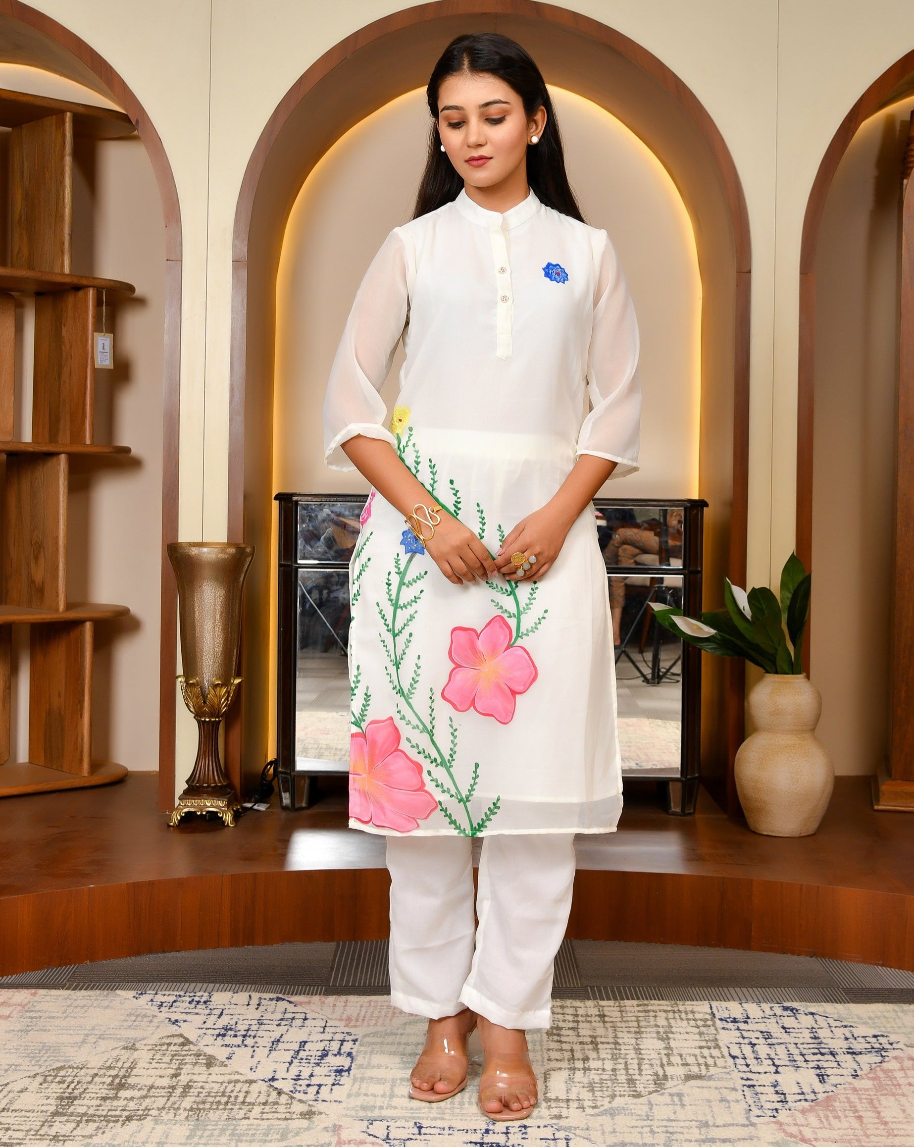 Lily White Kurta Set