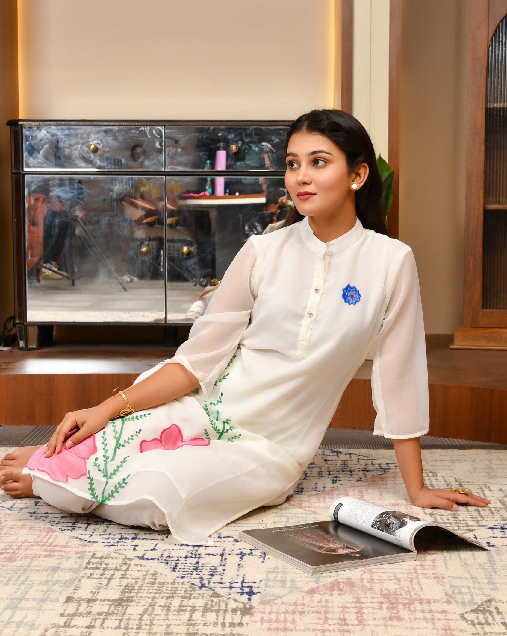 Lily White Kurta Set