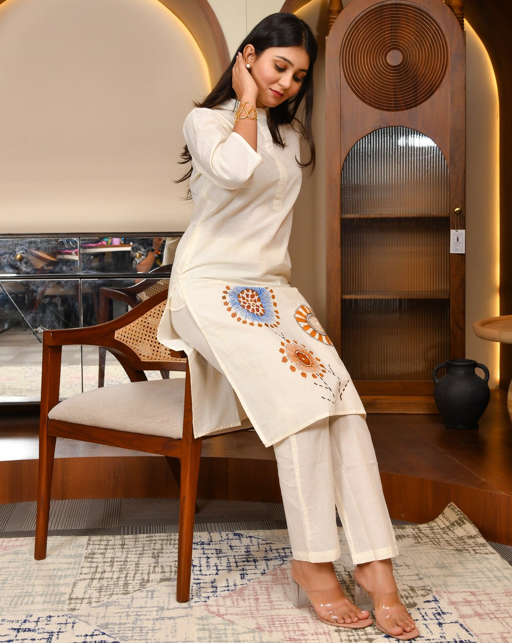 Mahobia Cream Kurta Set