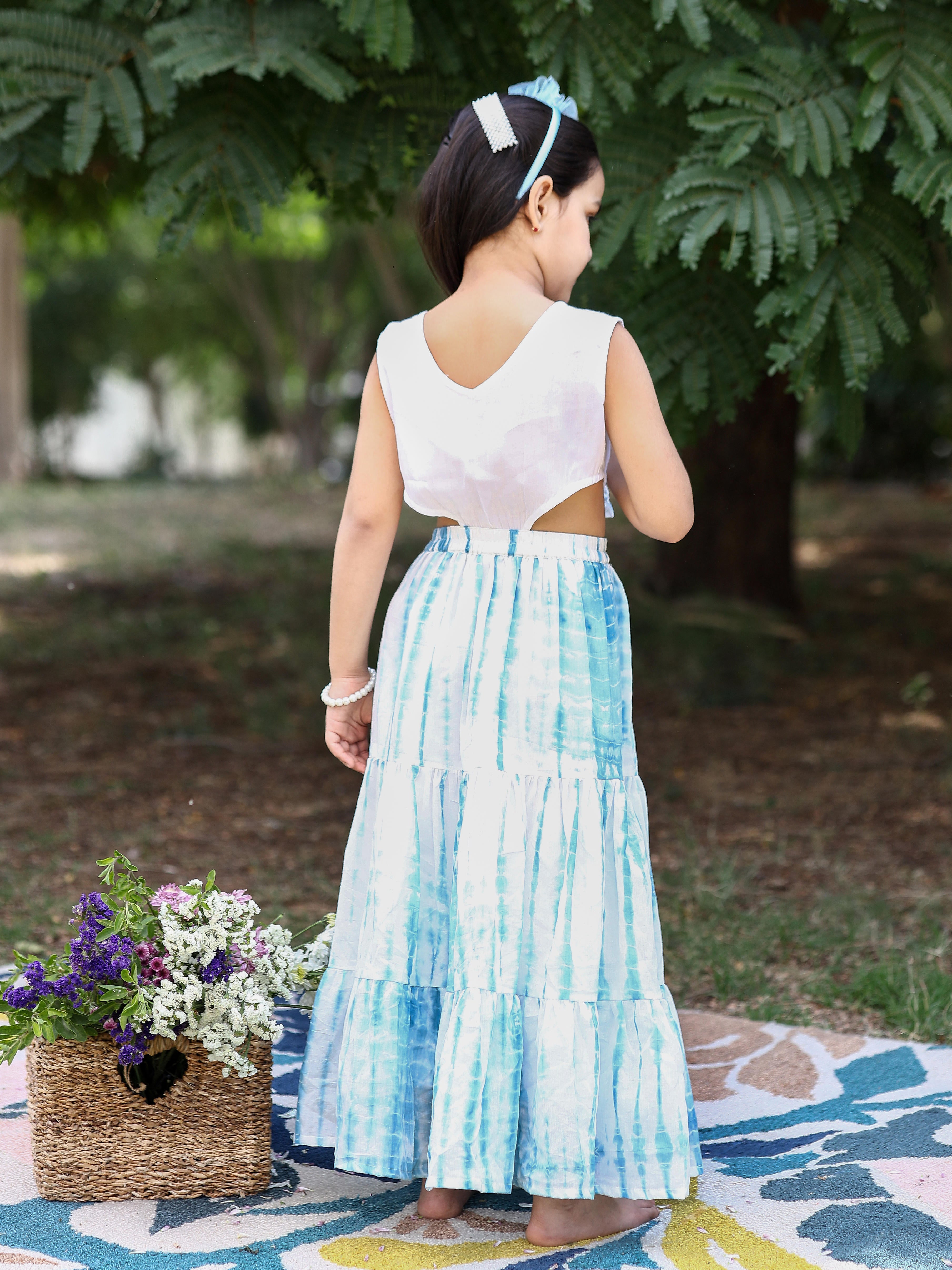 Watery Blue Kids Dress