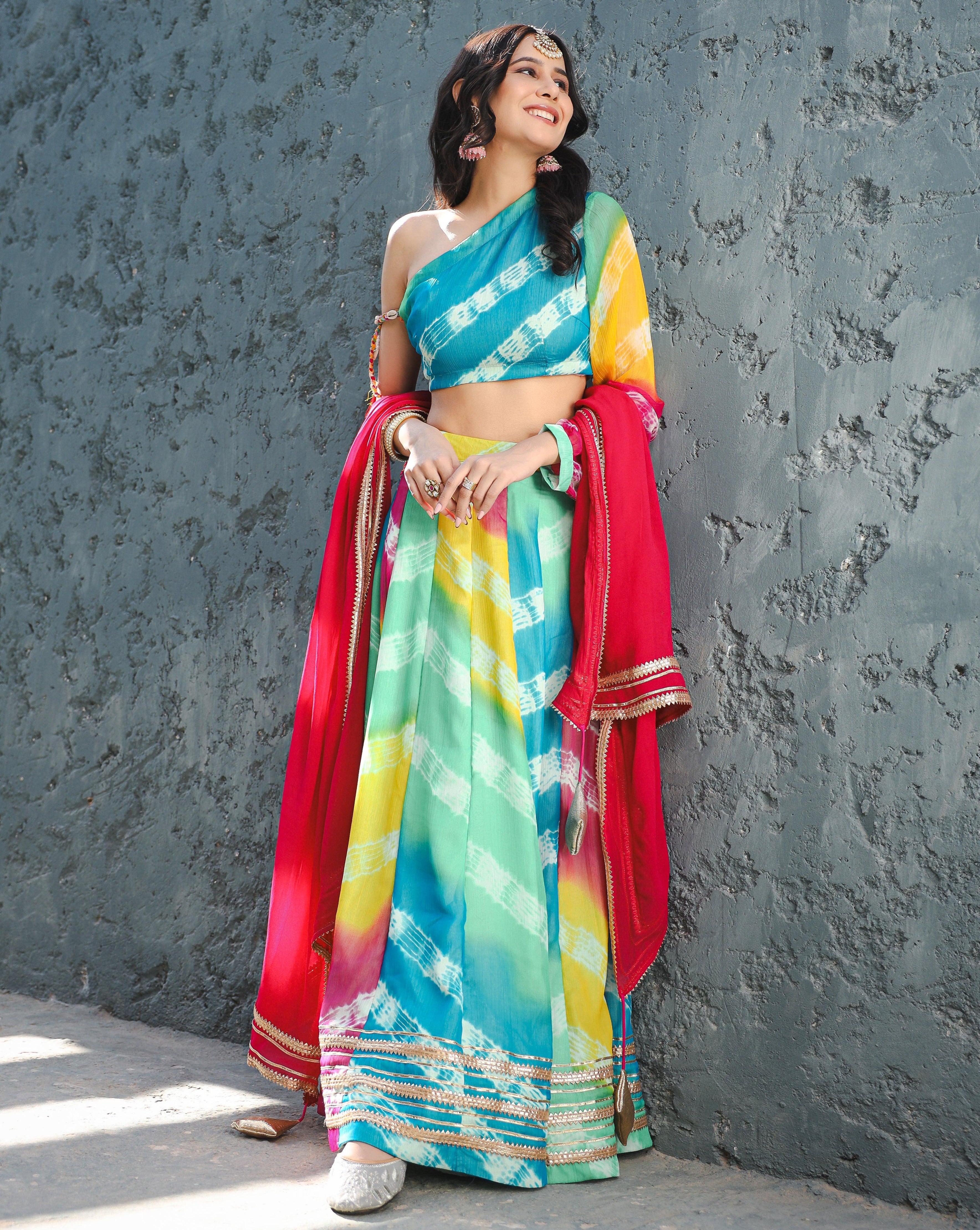 Alira Multicolour Shells Lehenga Set