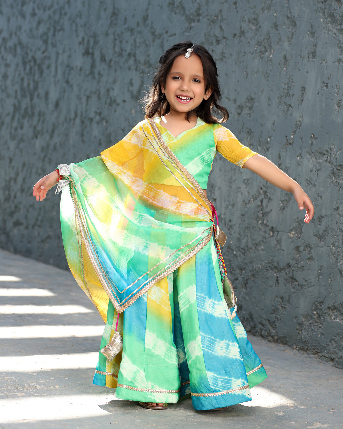 Kids Rangeela Lehenga Set