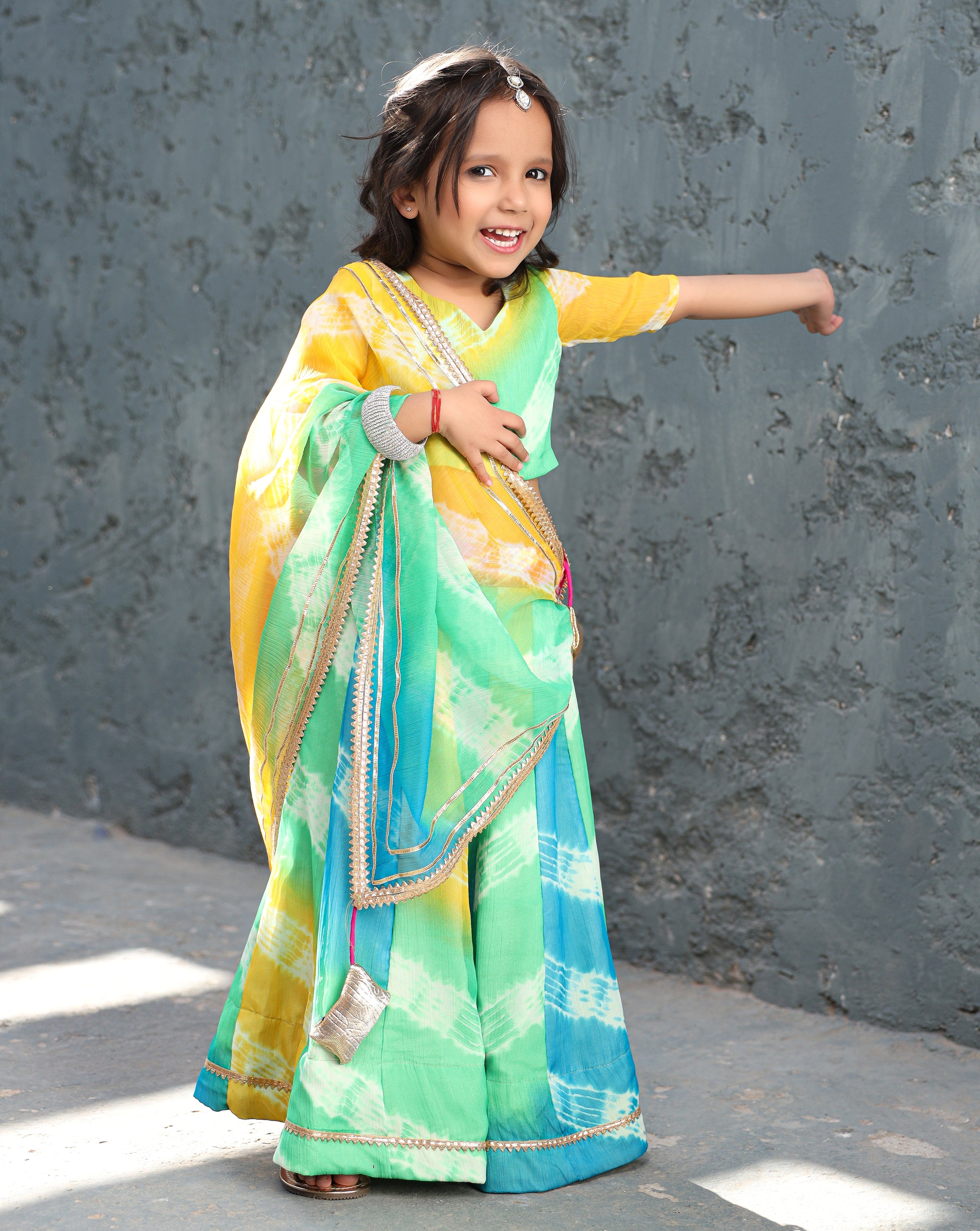 Kids Rangeela Lehenga Set