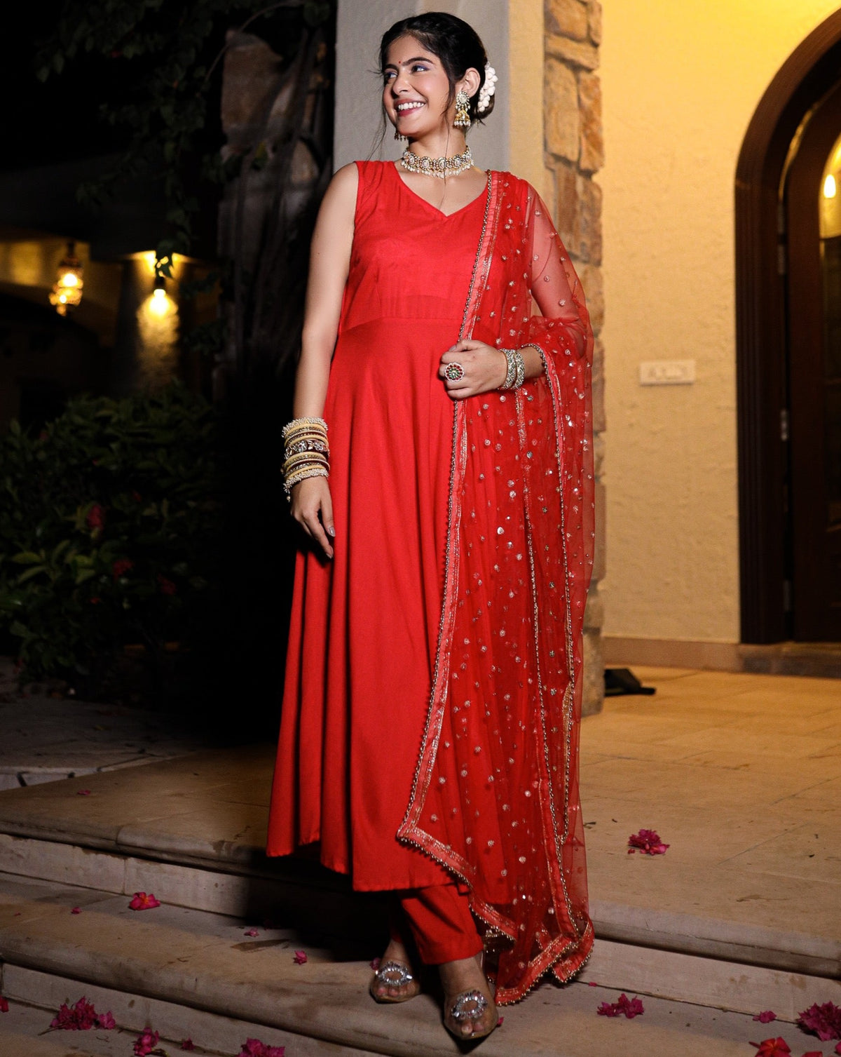 Kamya Red suit Set
