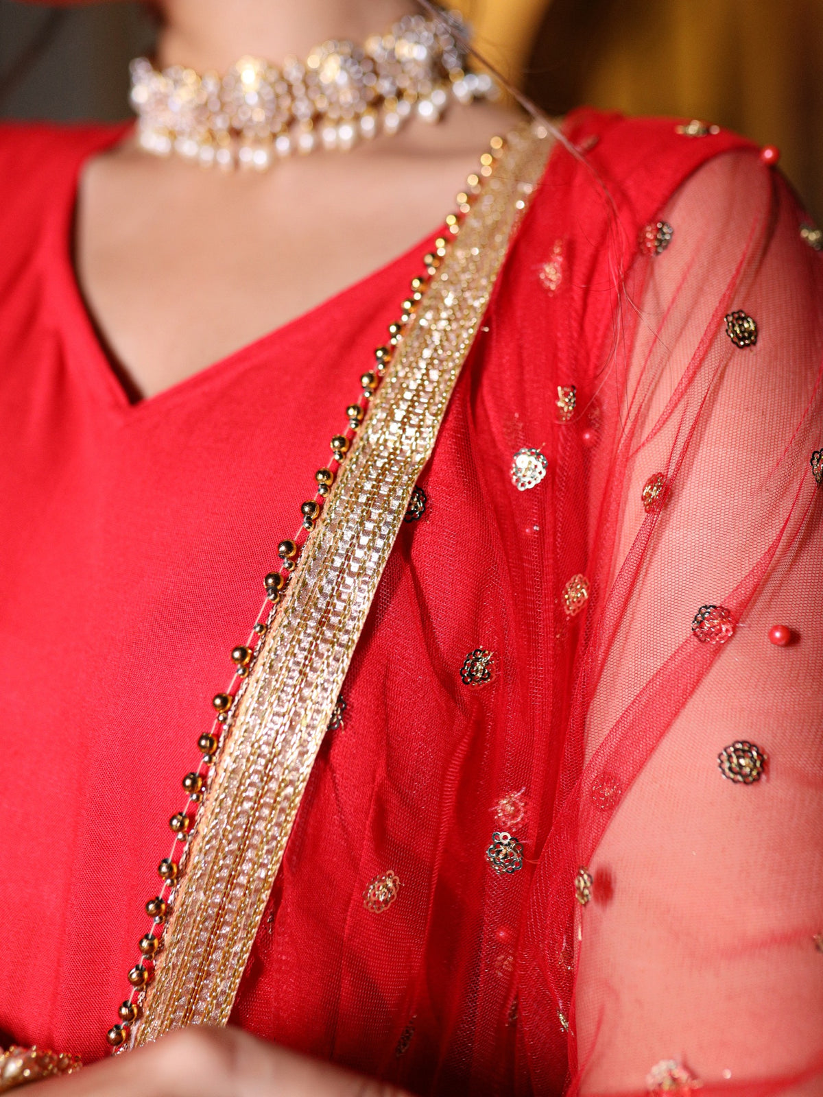 Kamya Red suit Set