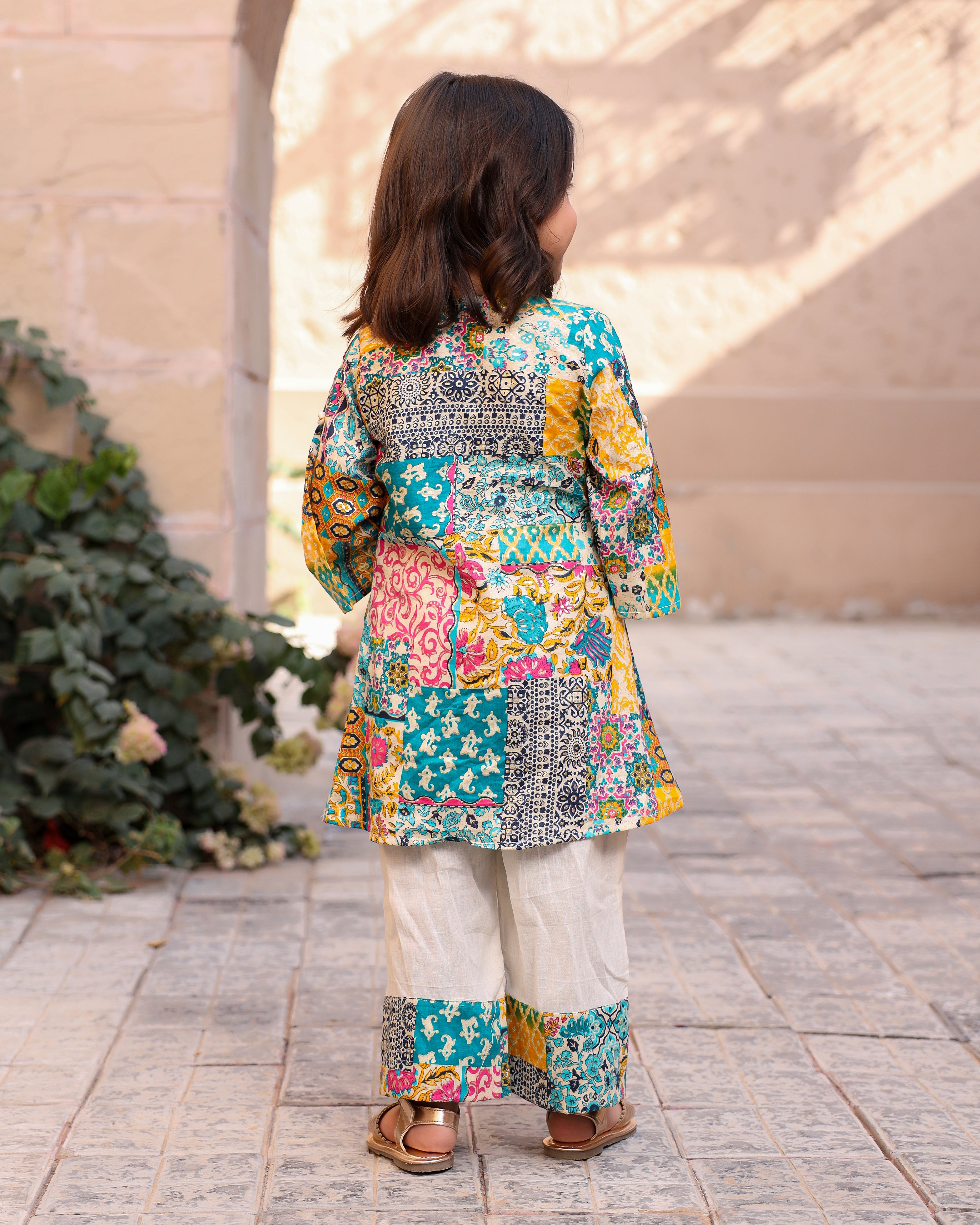 Kids Satrangi Kurta Set