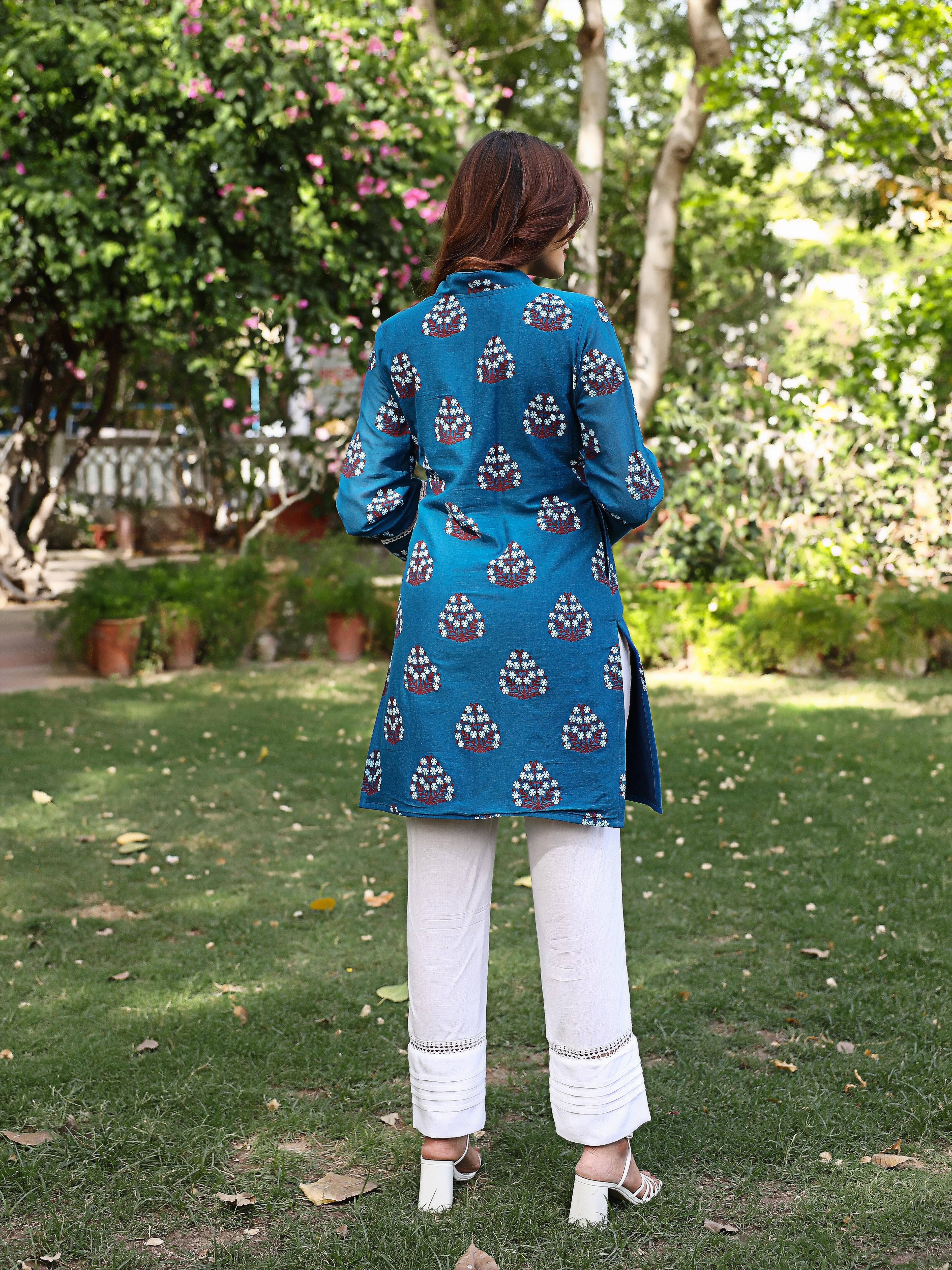 Turquoise Blue Kurta Set