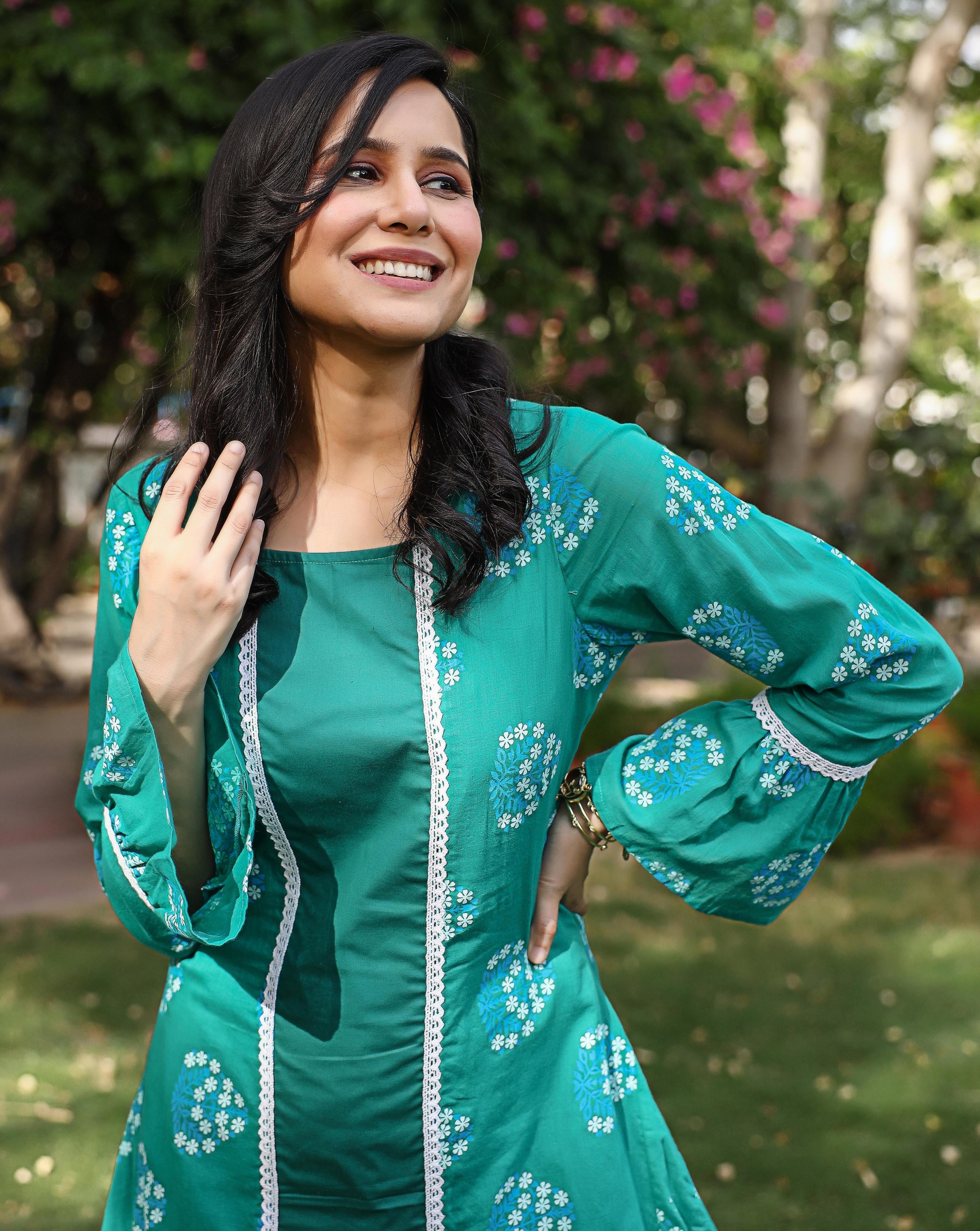 Eco Green Kurta Set