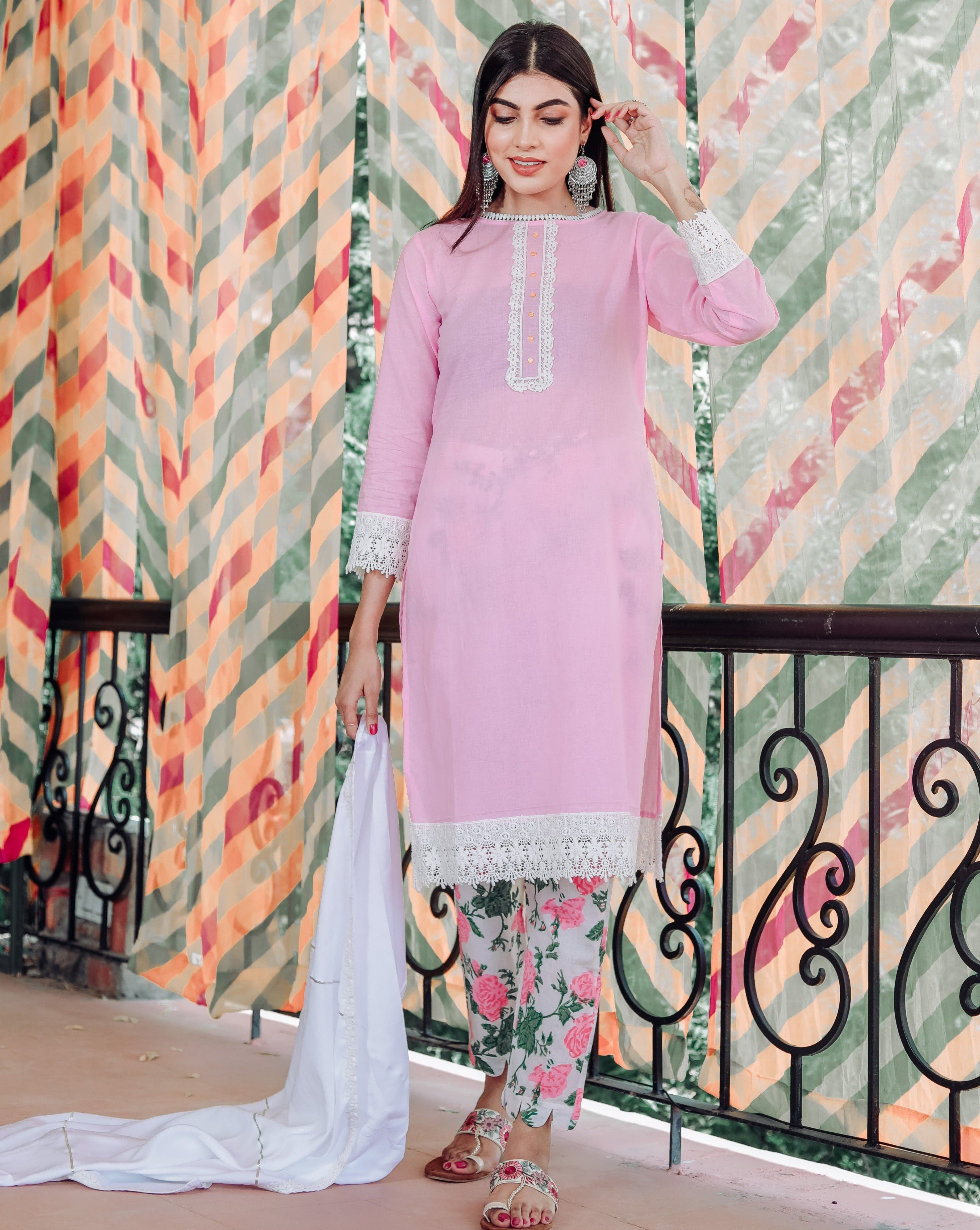 Looming Pink Suit Set