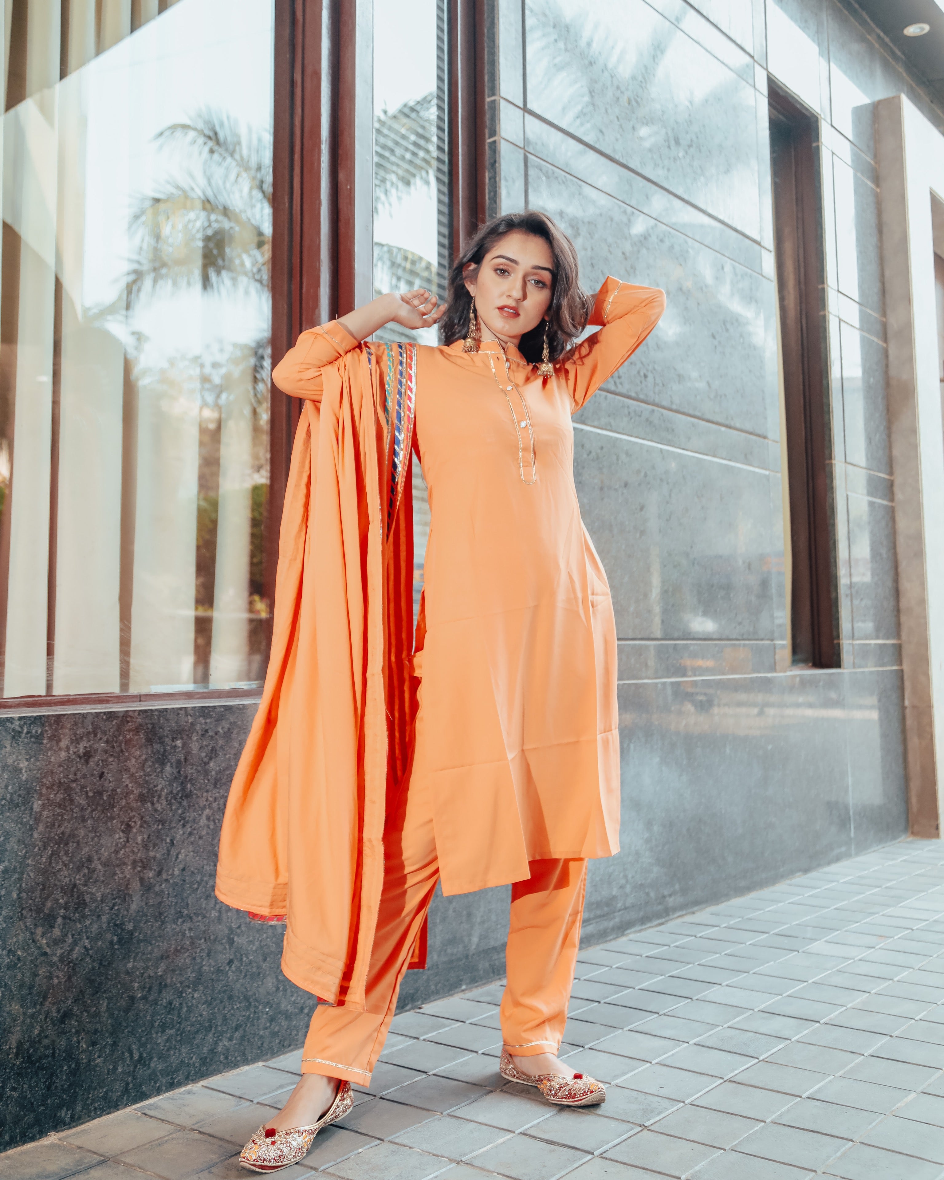 Royal Peach Suit Set