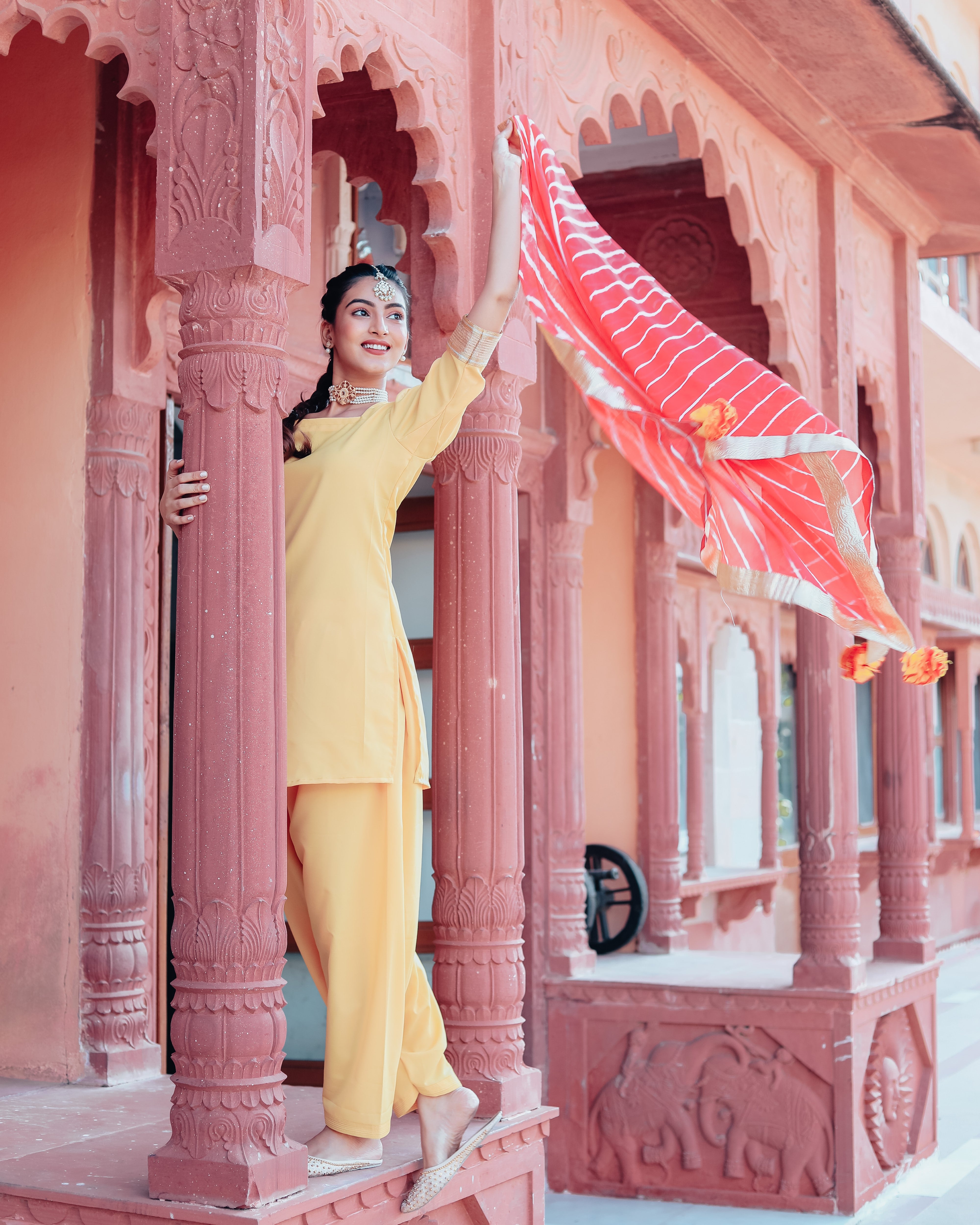 Mustard Yellow Patiala Suit Set