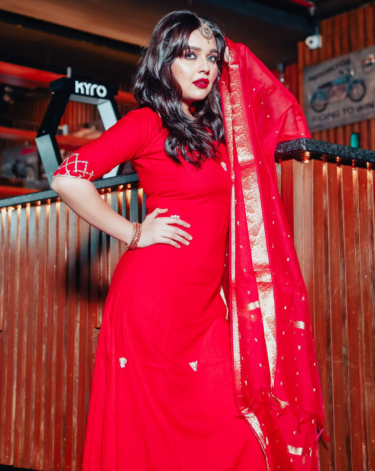 Bright Red Suit Set