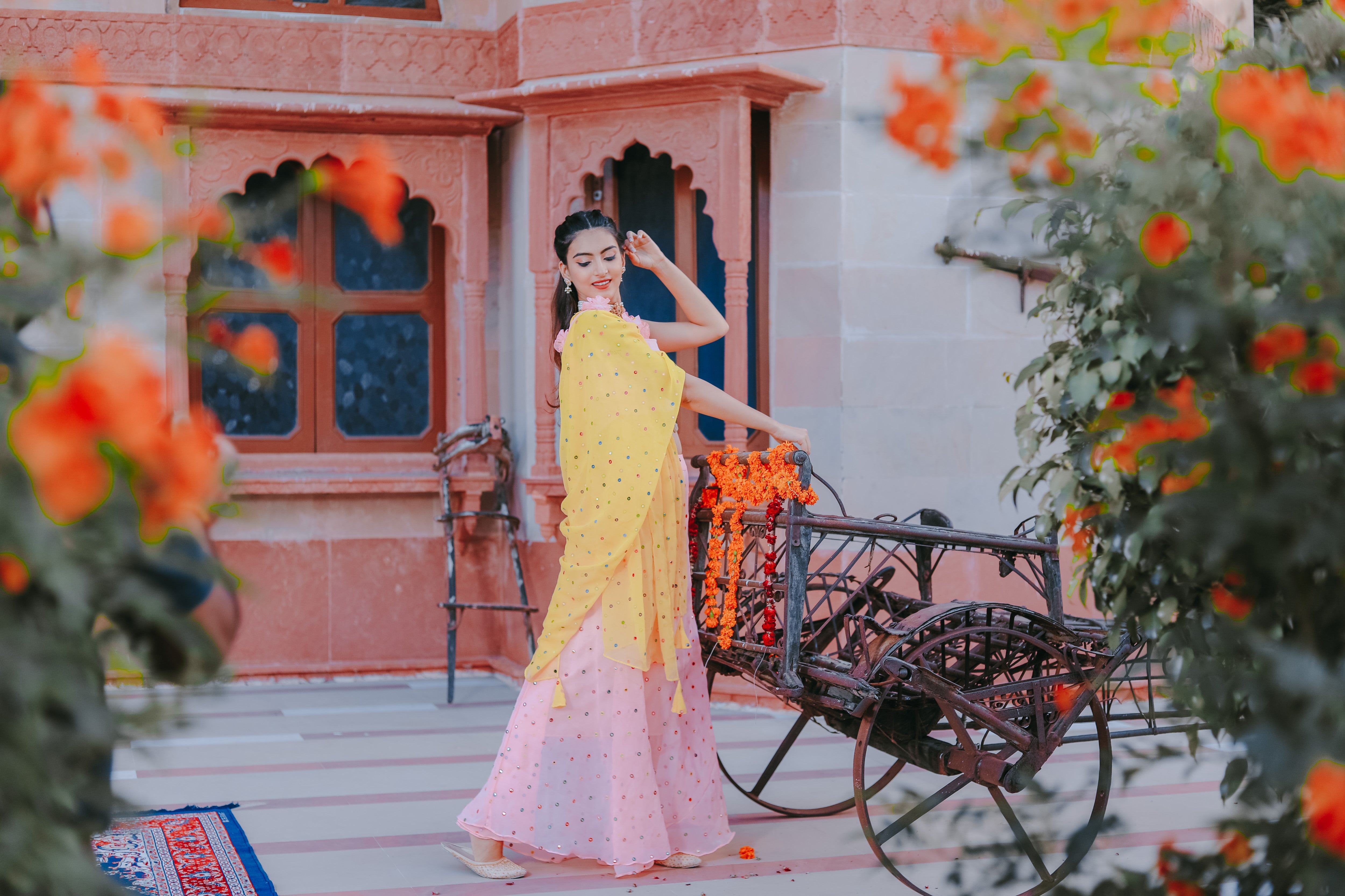 Flamingo pink suit set