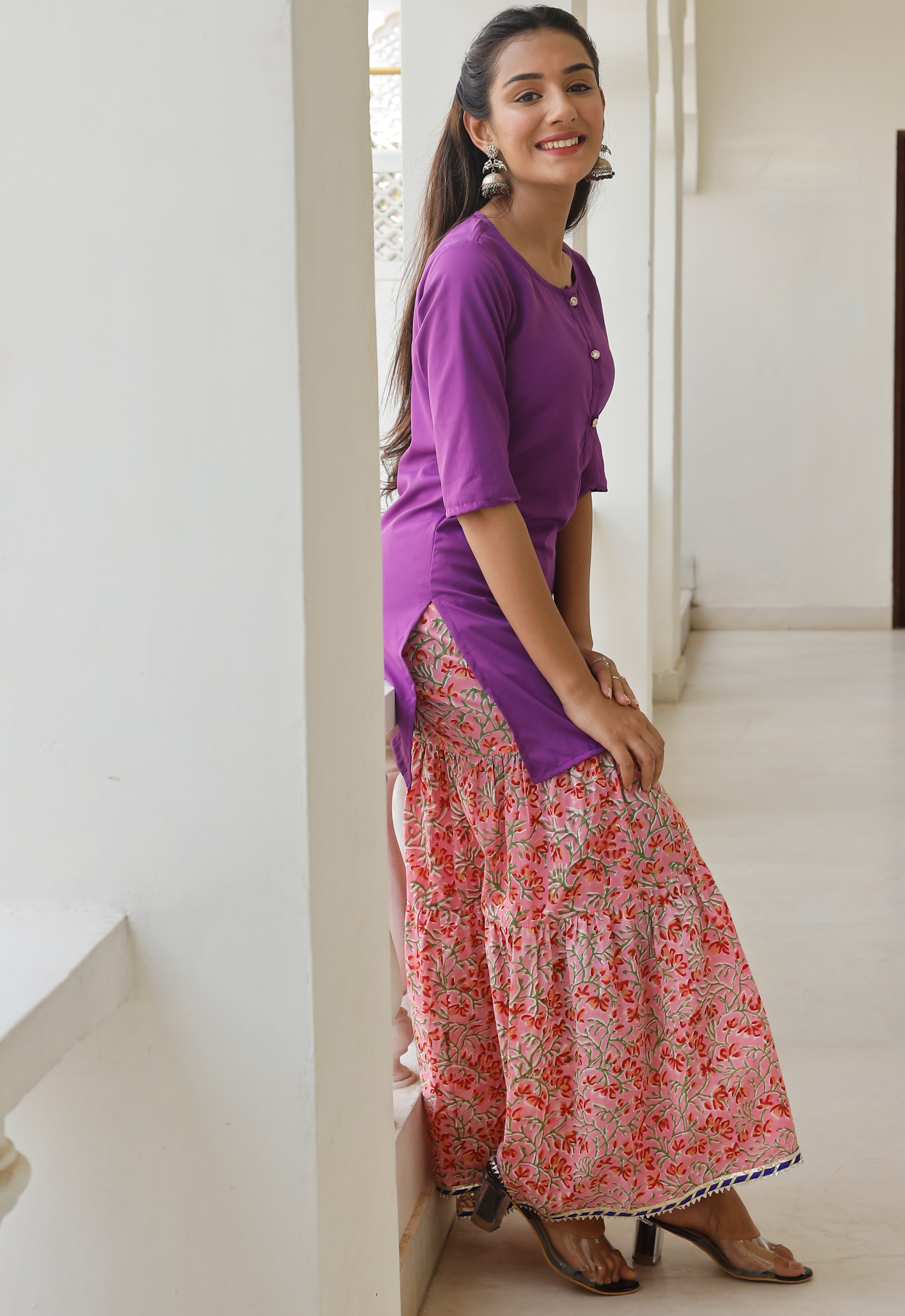 Classic Purple kurta Set