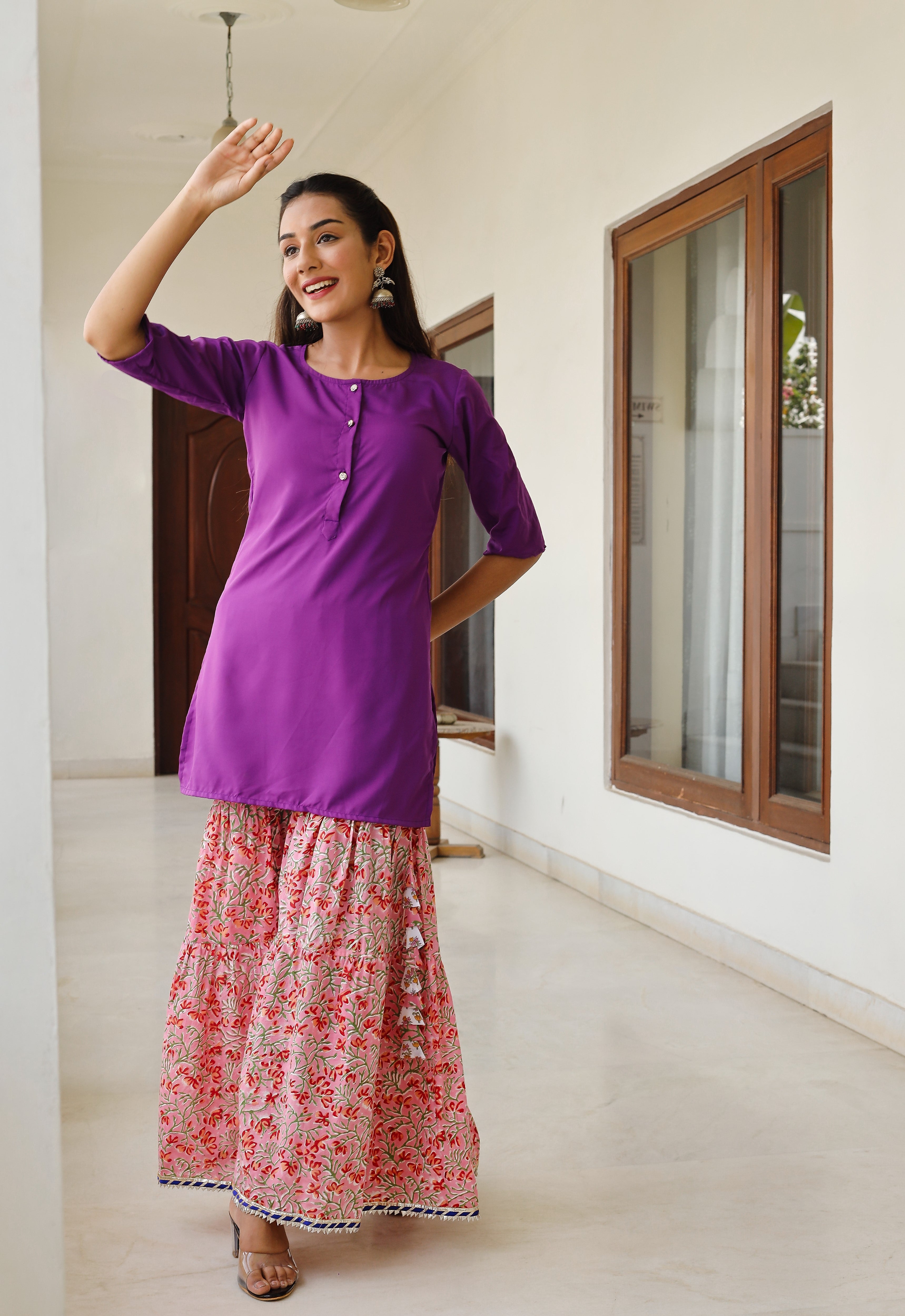 Classic Purple kurta Set