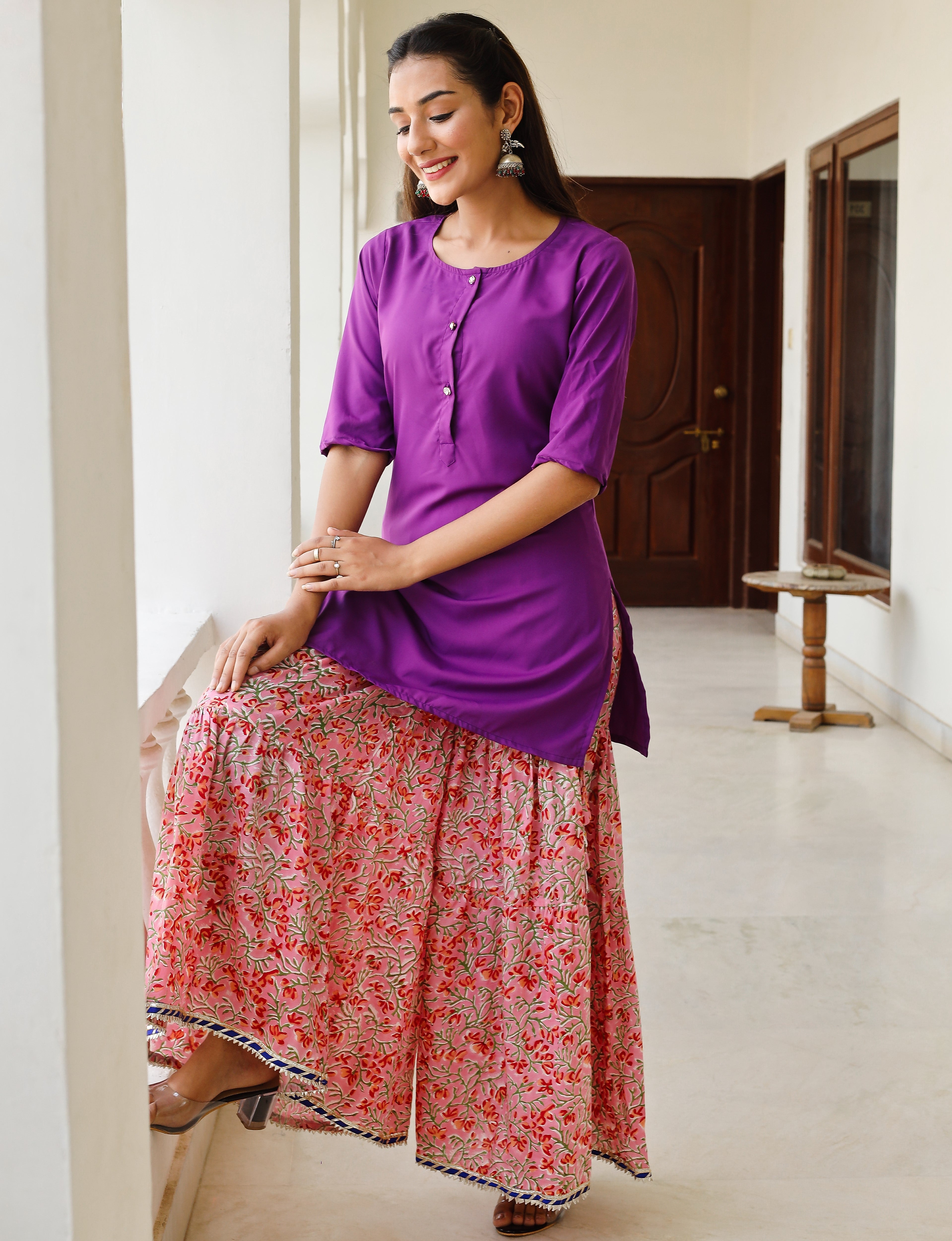 Classic Purple kurta Set