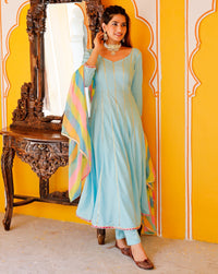 Aqua Blue Heavy Gotta Suit Set