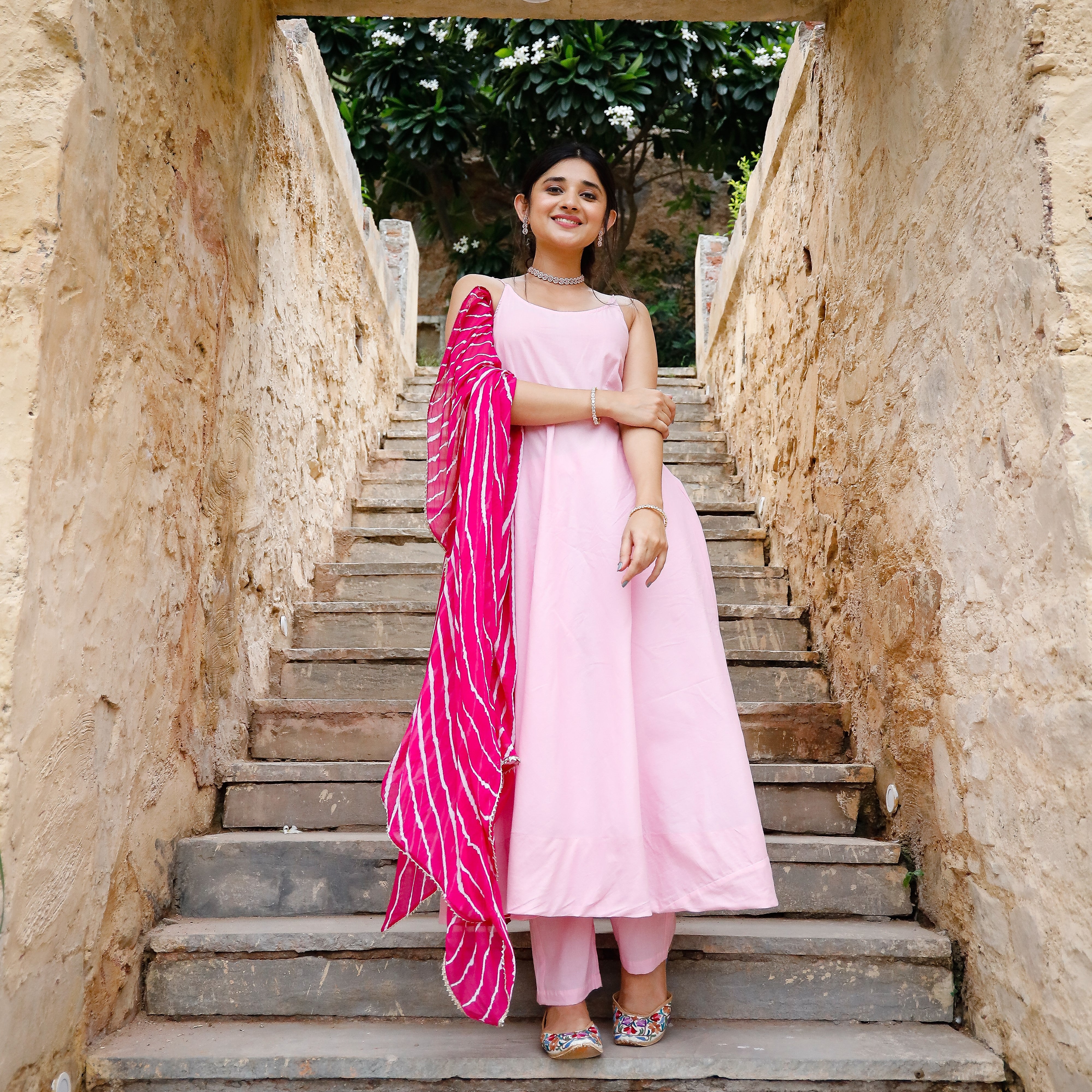 Gorgeous Wisteria Pink Suit Set