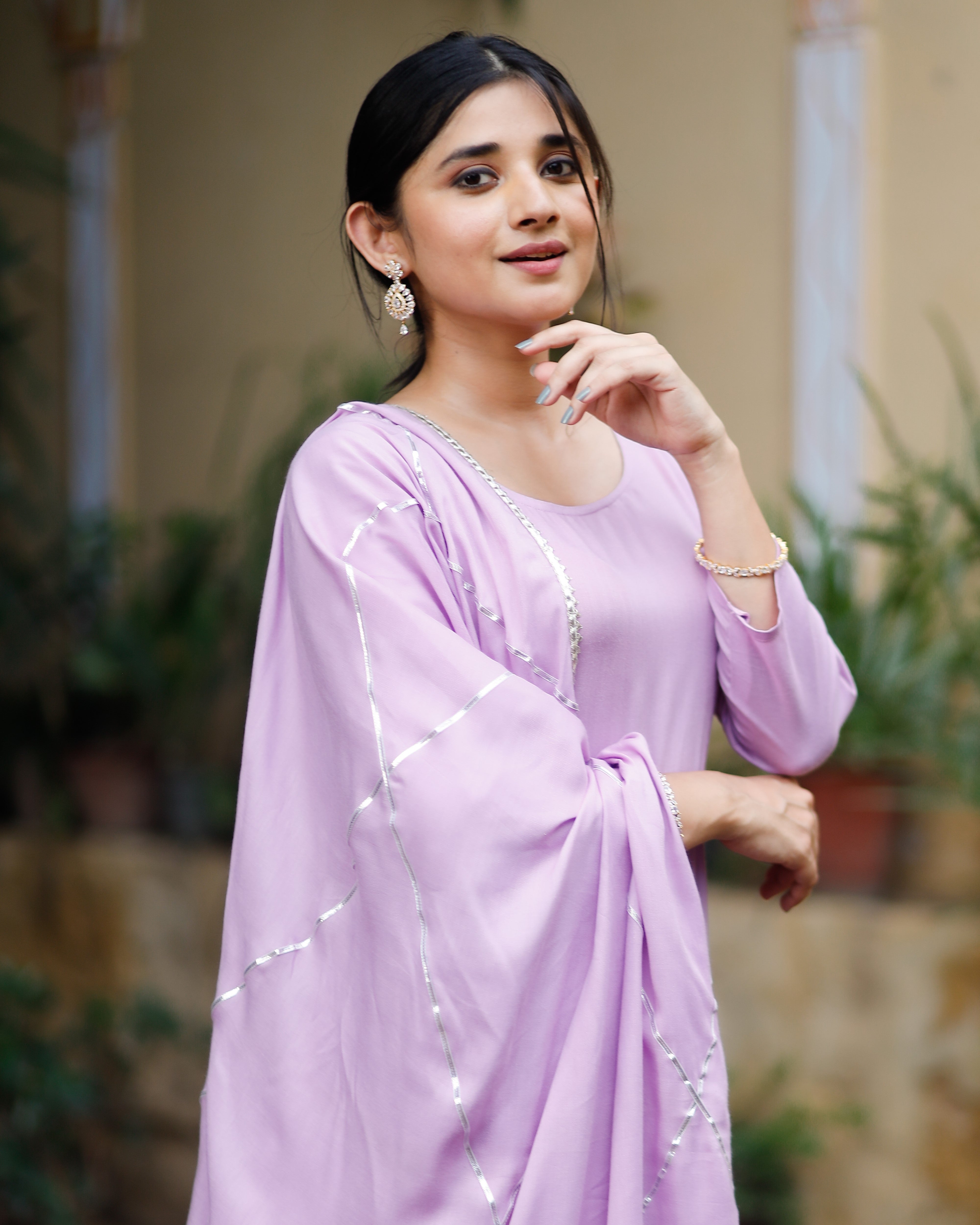 Iris Liliac Purple Suit Set