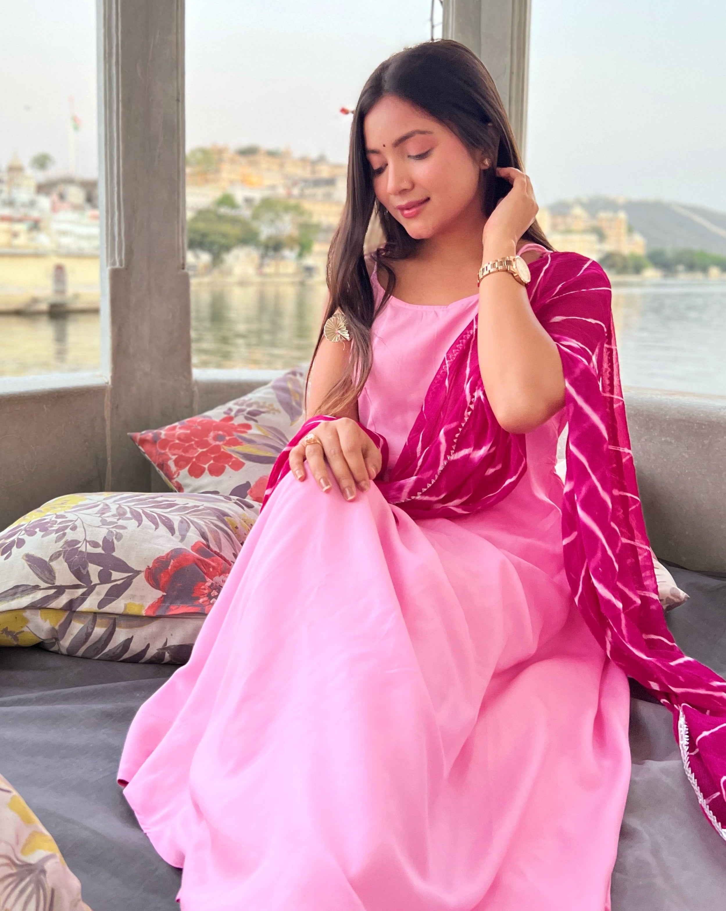 Gorgeous Wisteria Pink Suit Set