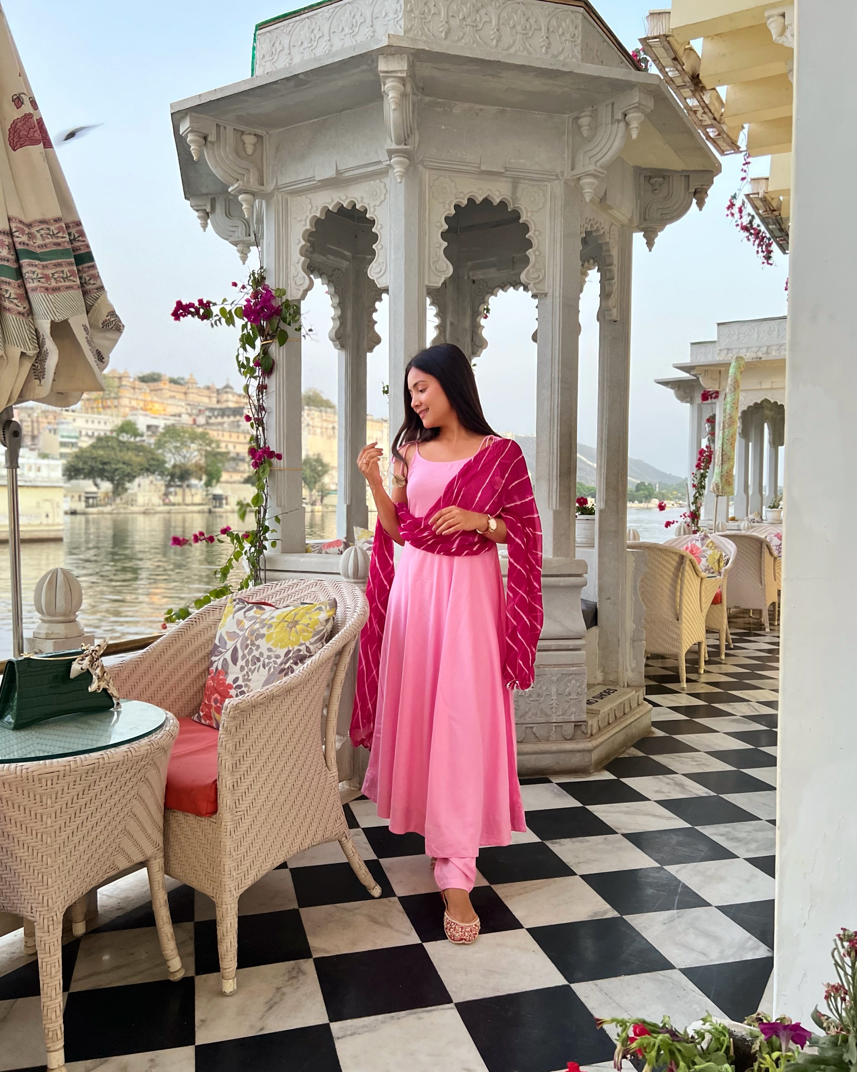 Gorgeous Wisteria Pink Suit Set