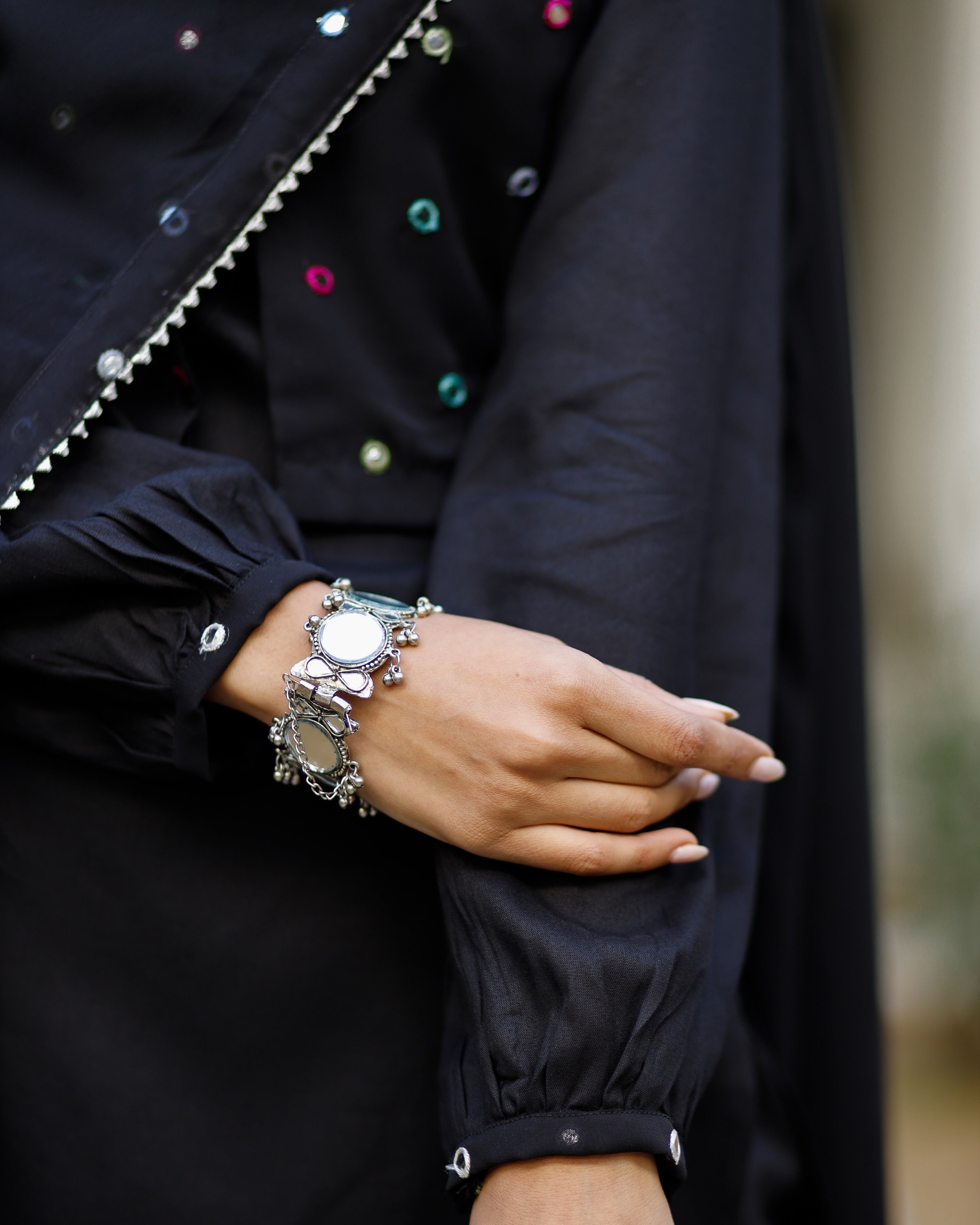 Blackberry Mirror Work Suit Set