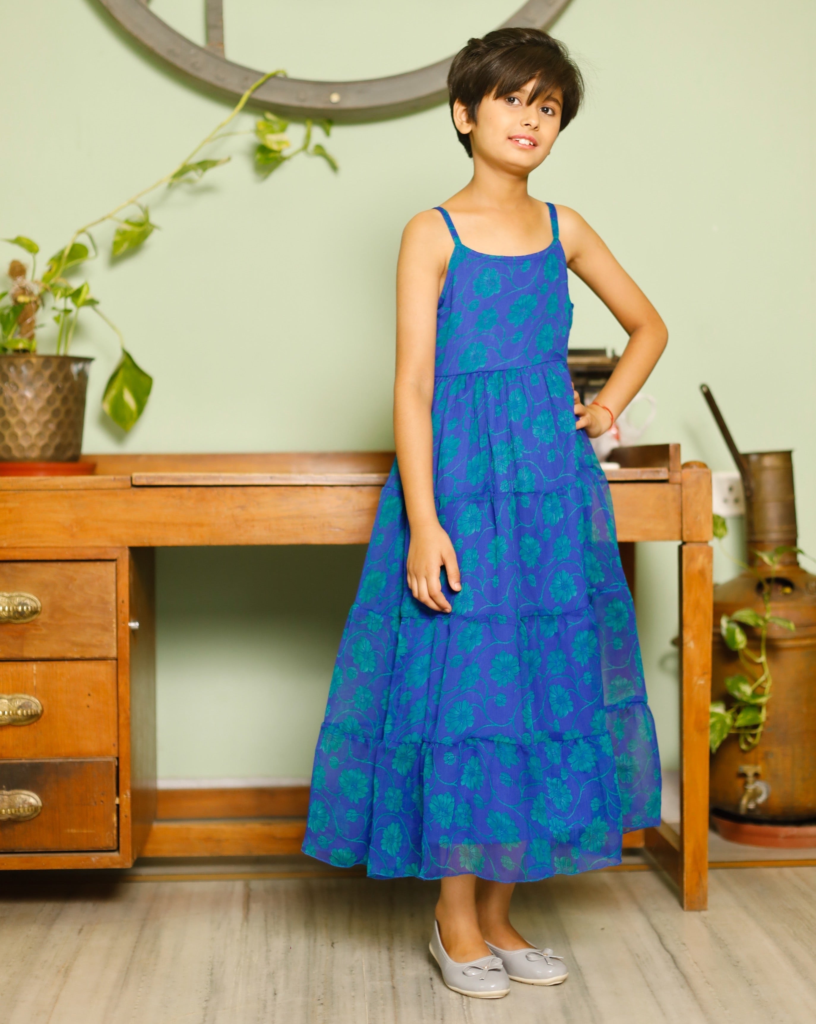 Frankie Blue Printed Dress
