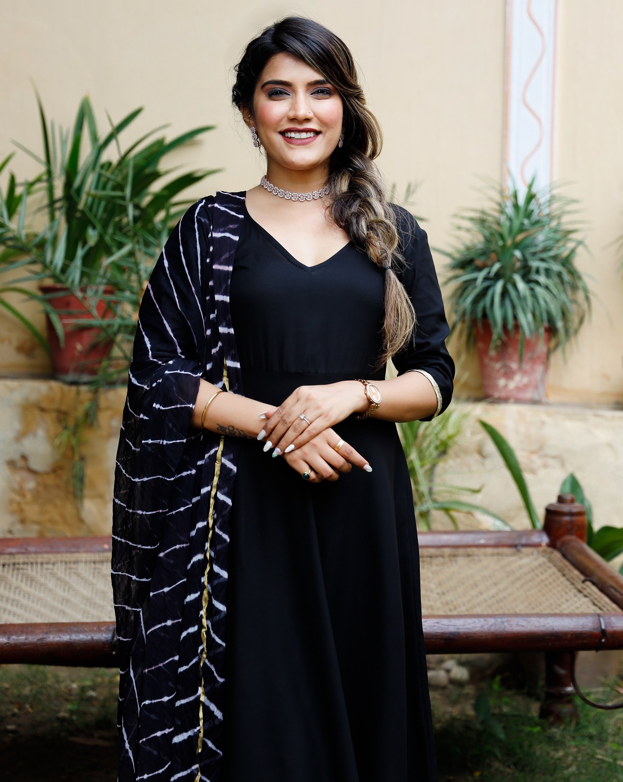 Gorgeous Night Black Suit Set