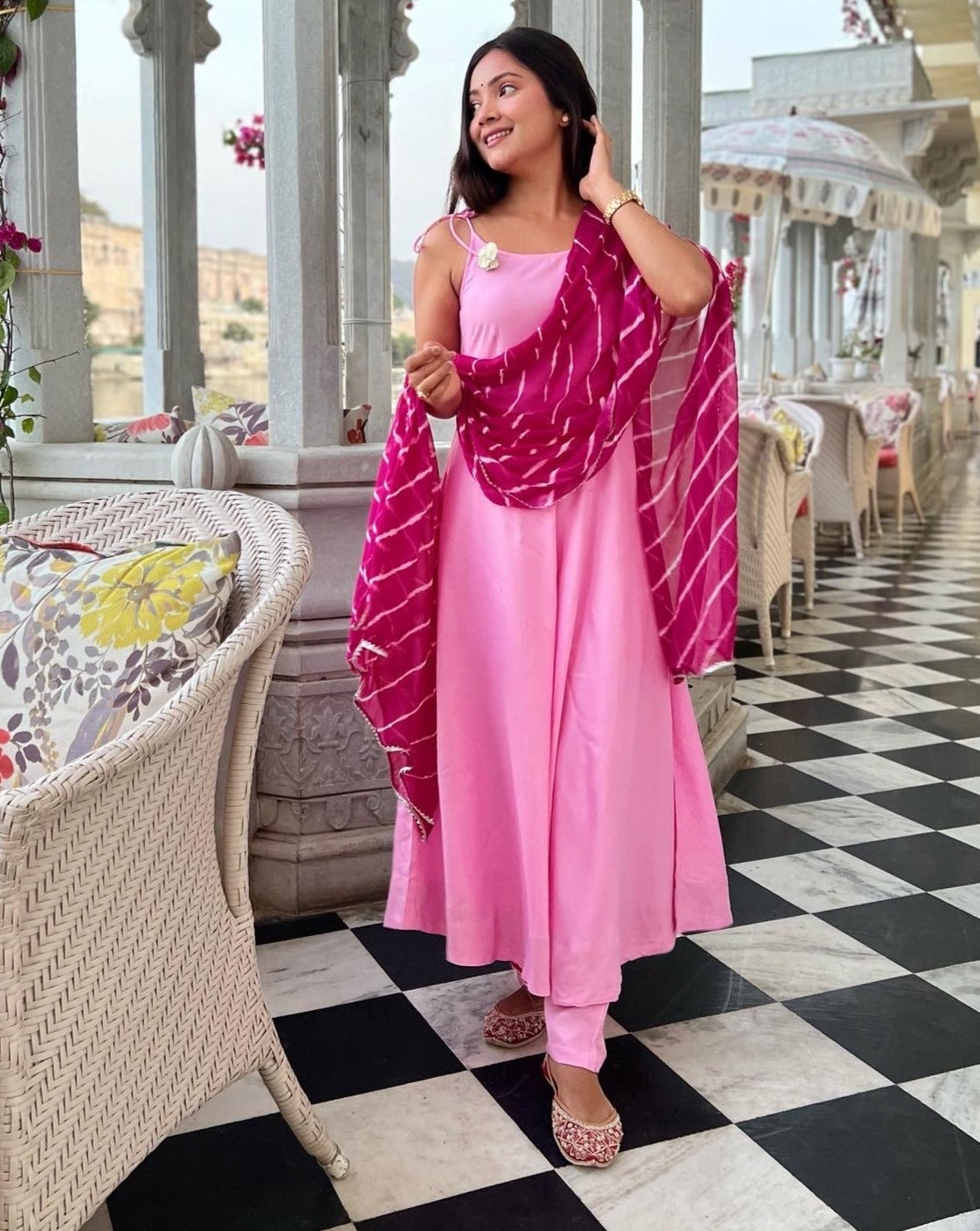 Gorgeous Wisteria Pink Suit Set