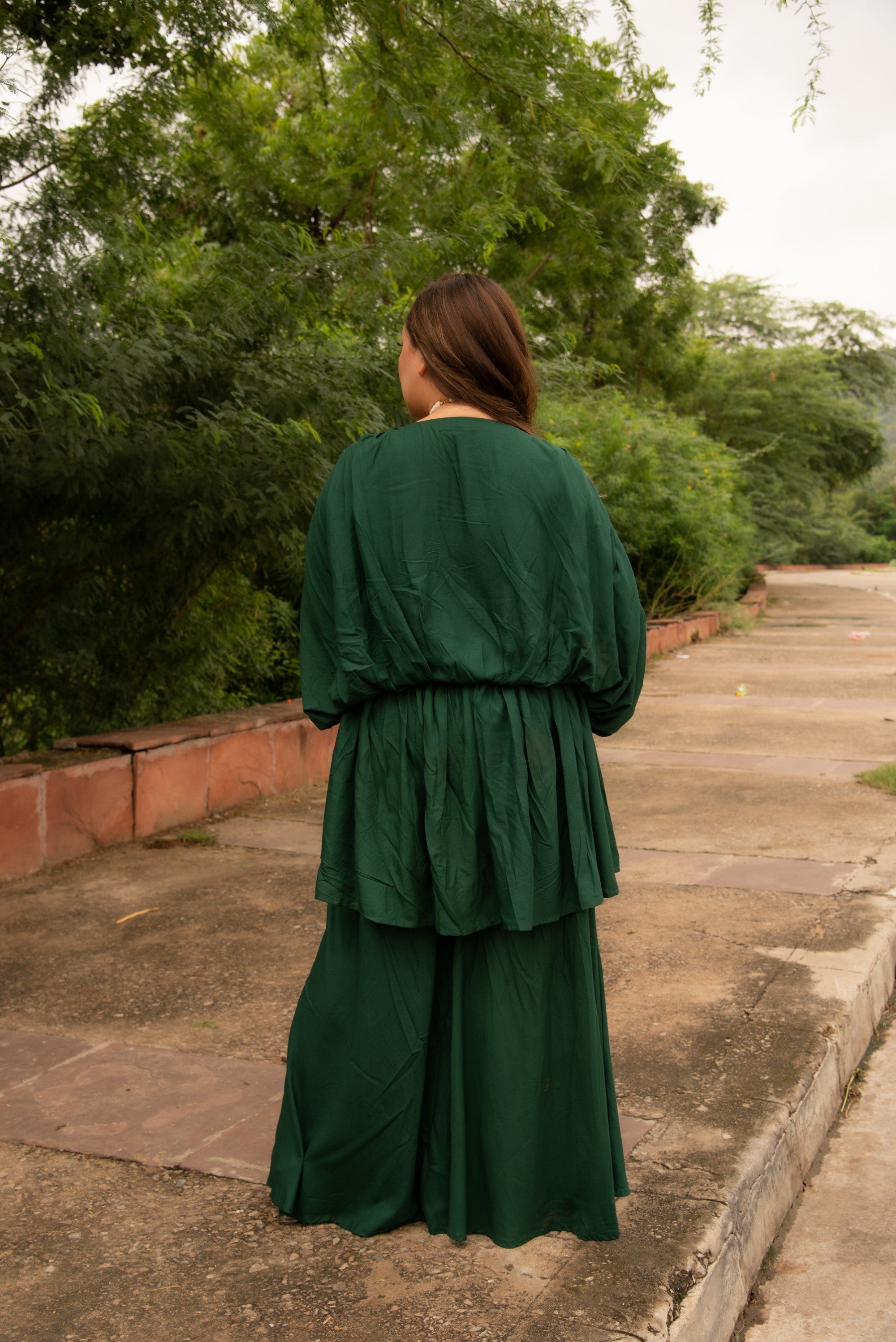 Forest green cord set