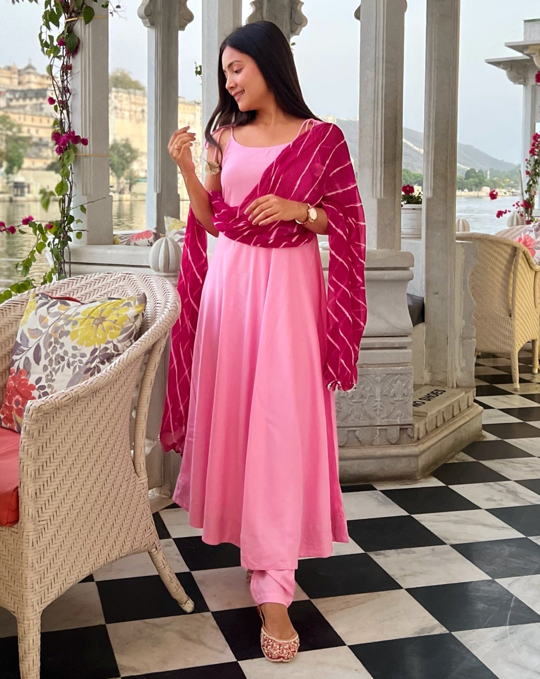 Gorgeous Wisteria Pink Suit Set