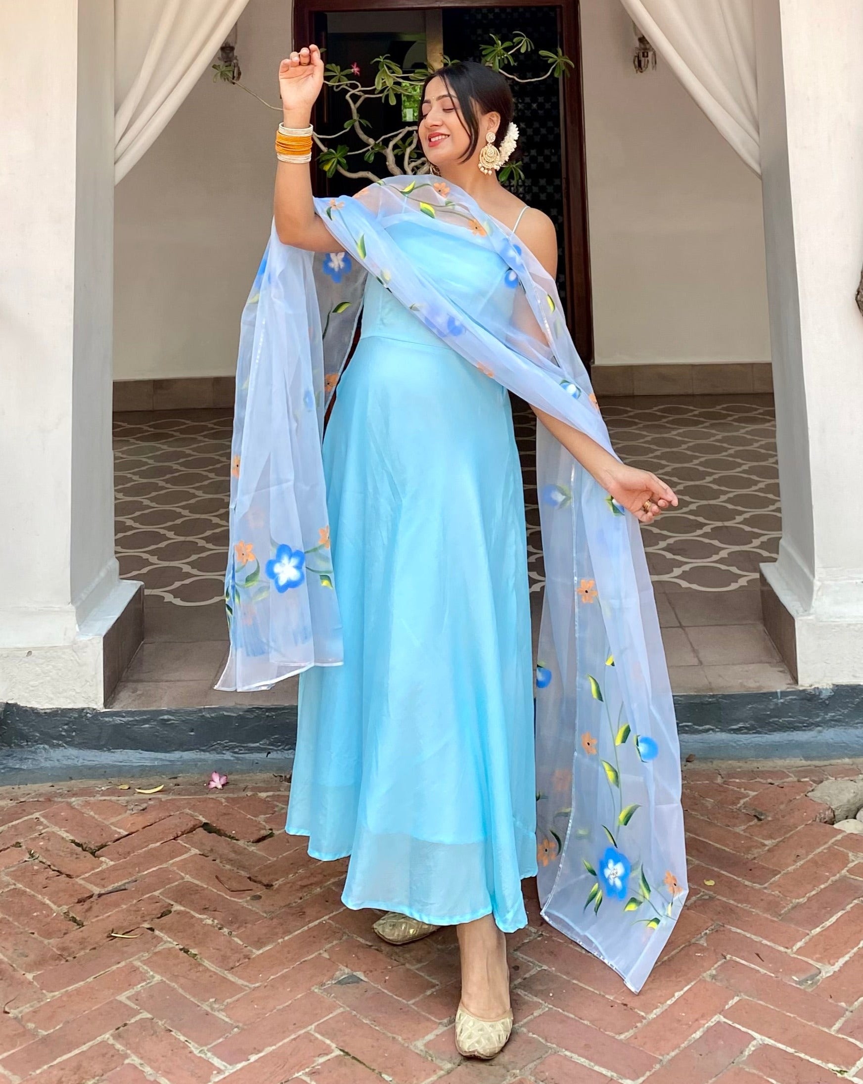 Aashvi Blue Suit Set